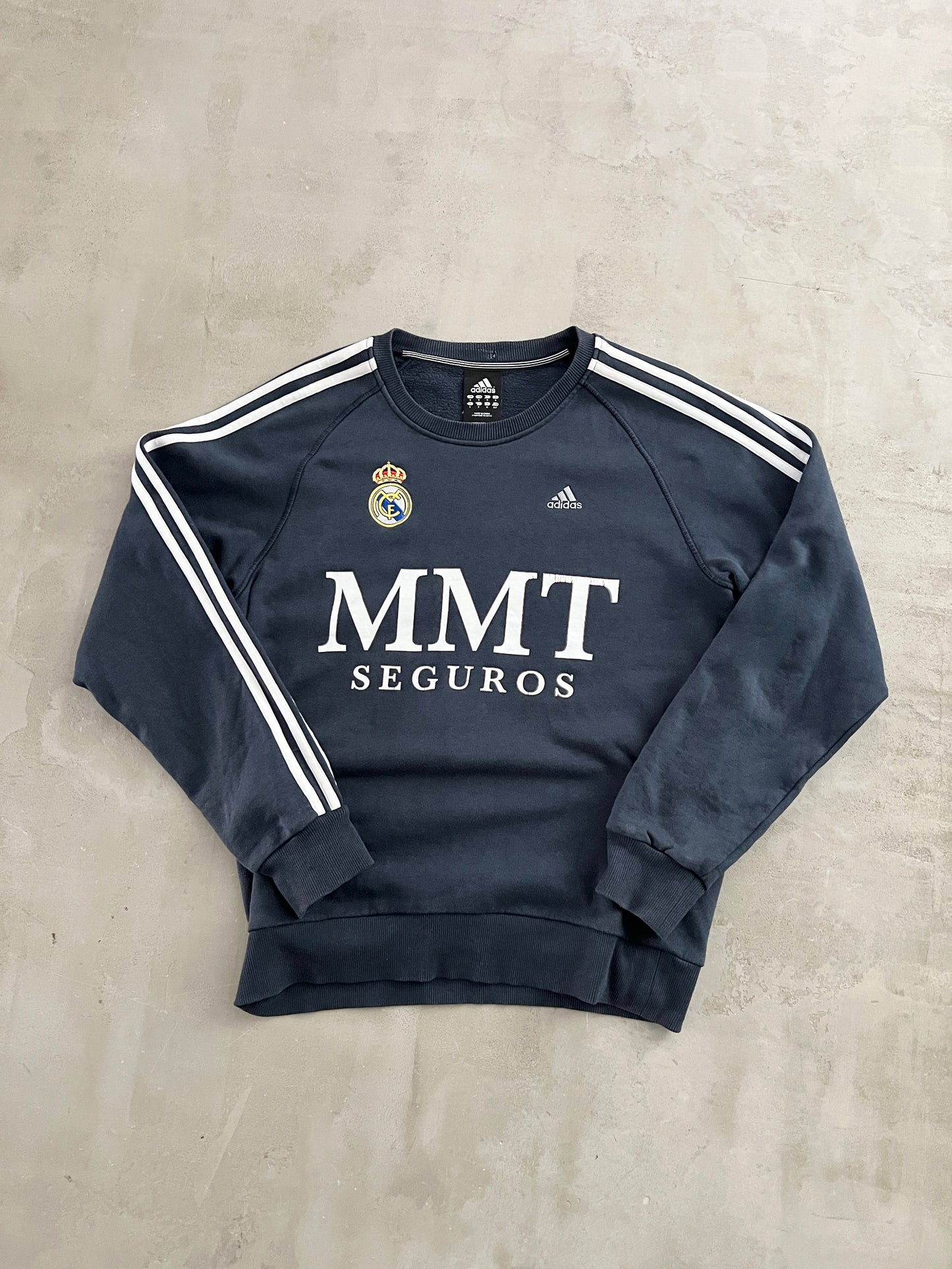 NAVY REAL MADRID SWEATER - 2000S - S