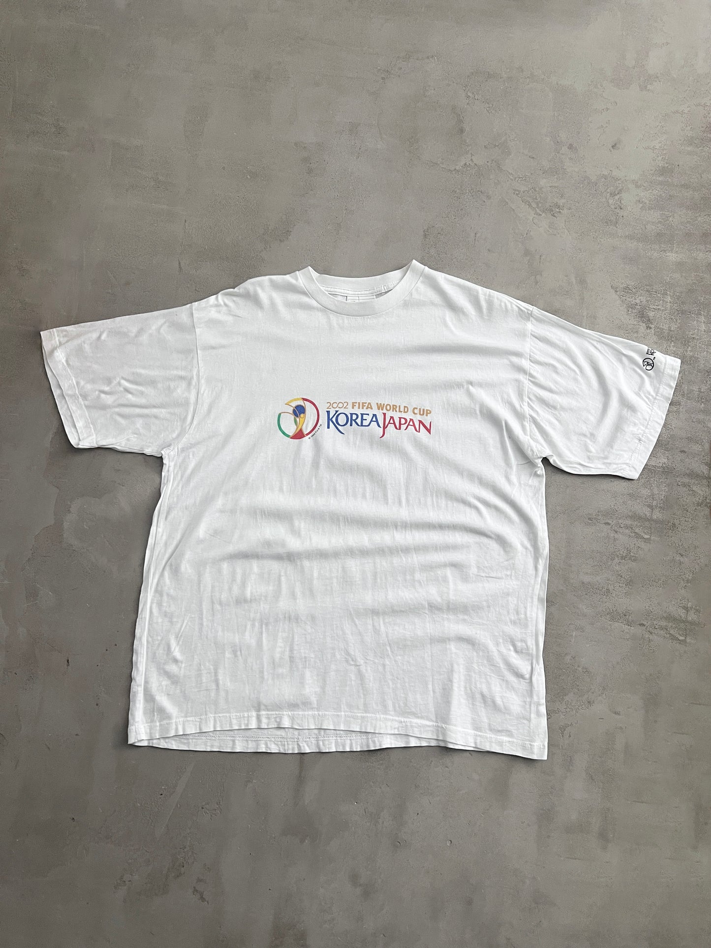 WHITE KOREA WORLD CUP TEE - 2002 - L/XL