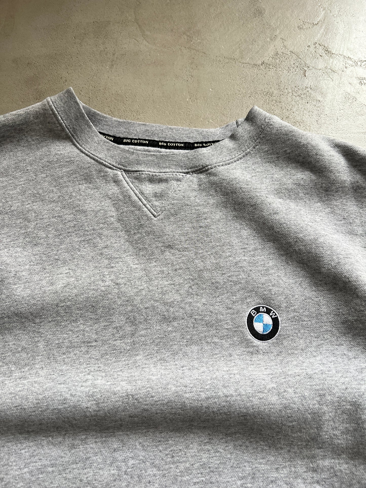 GREY BMW SWEATER - 1990S - S