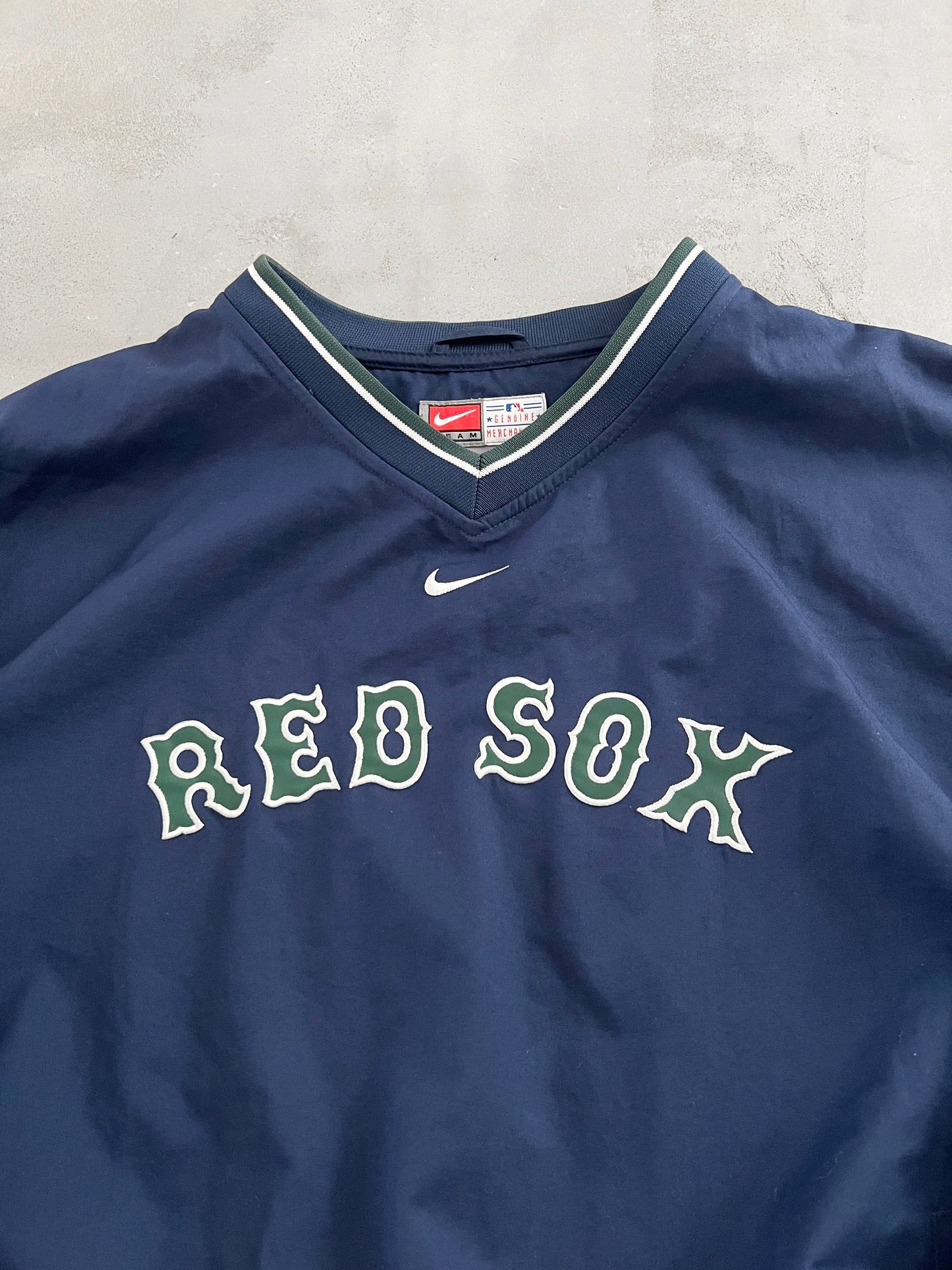 NAVY BOSTON RED SOX NIKE SWEATER - 1990S - L/XL
