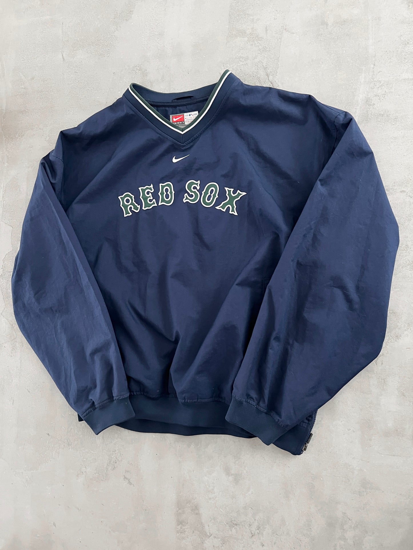 NAVY BOSTON RED SOX NIKE SWEATER - 1990S - L/XL