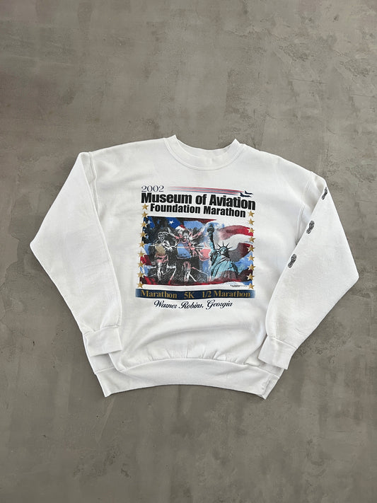 WHITE USA MARATHON SWEATER - 2002 - M/S