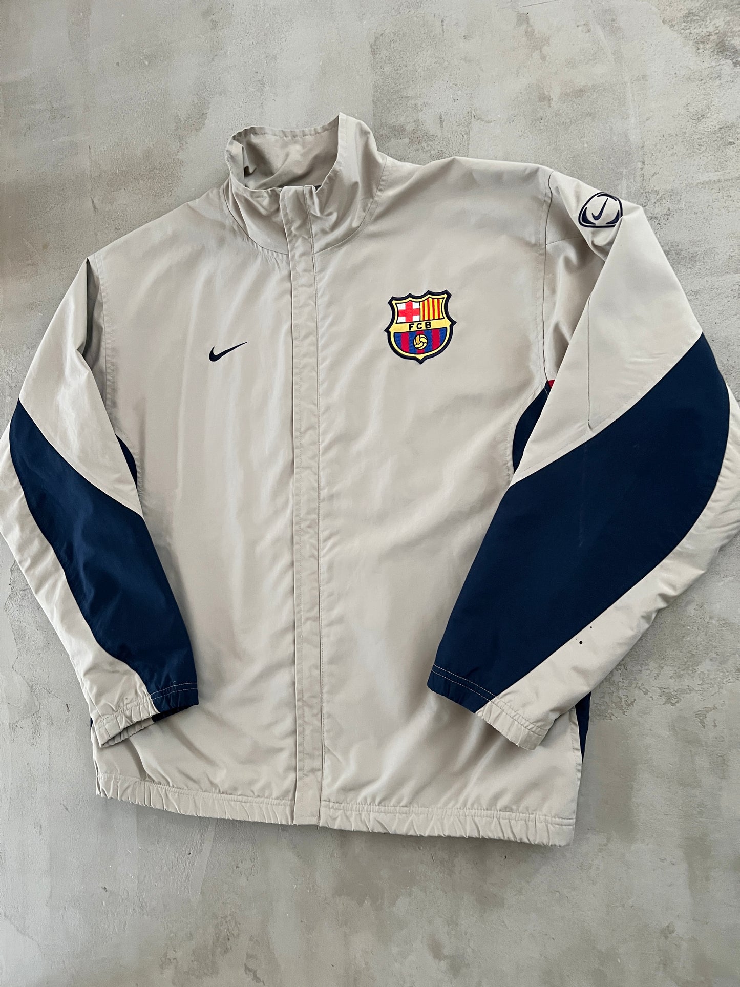 CREME BARCA NIKE JACKET - 2000S - L
