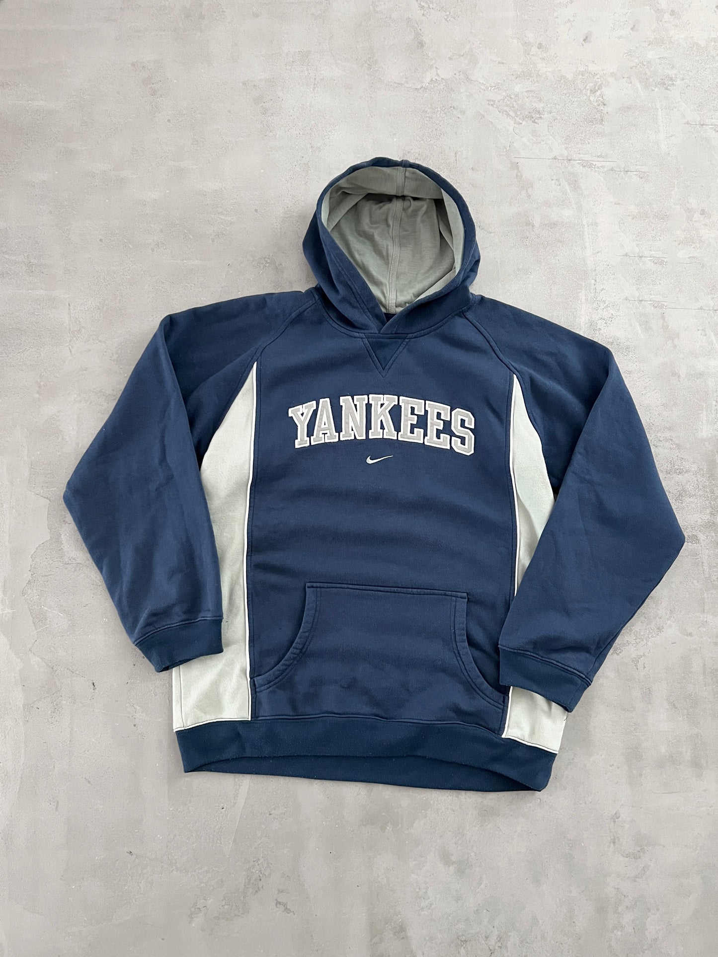 NAVY YANKEES NIKE HOODIE - 2000S - M