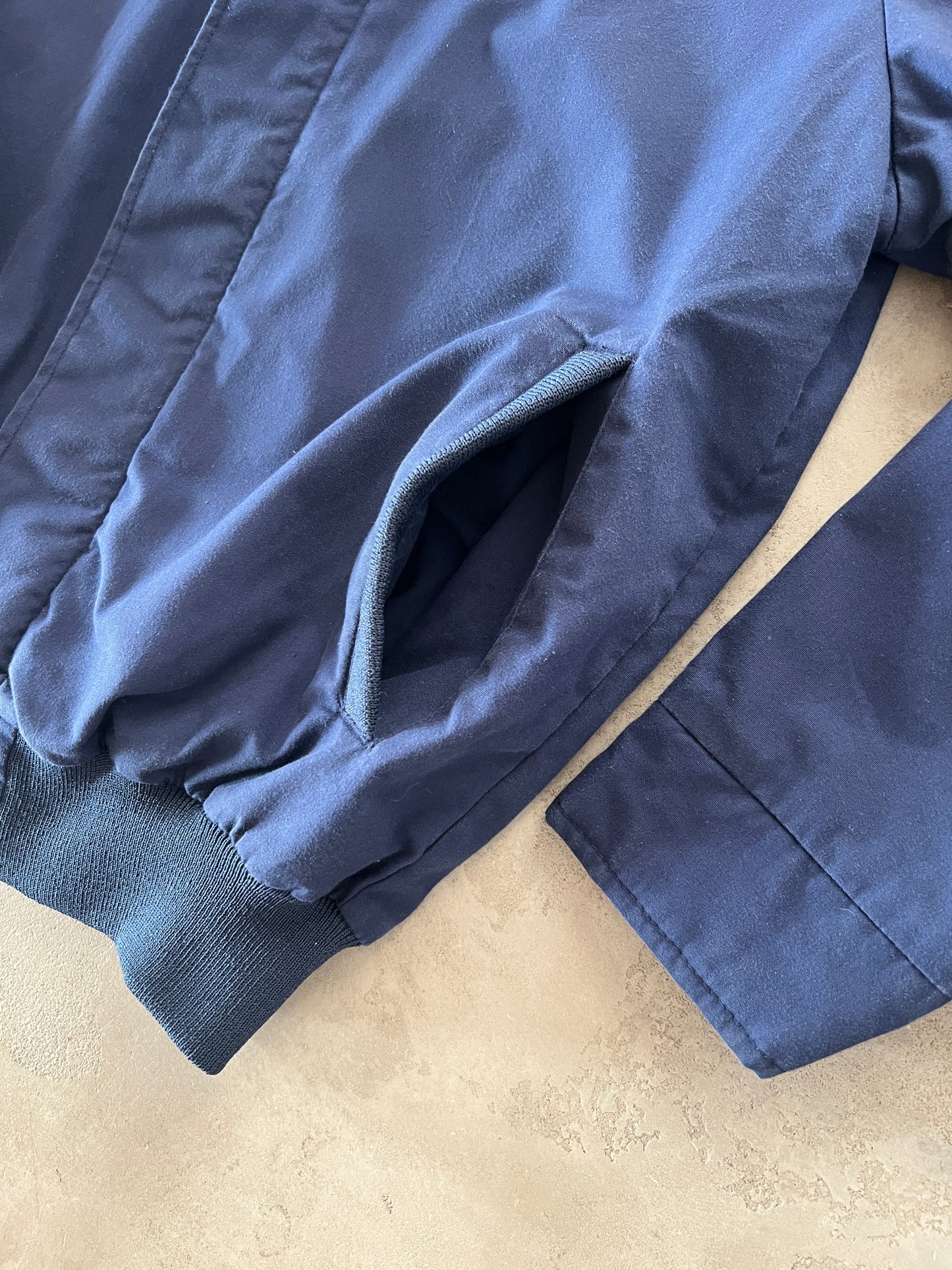 NAVY MERCEDES BENZ JACKET - 1990S - S/M