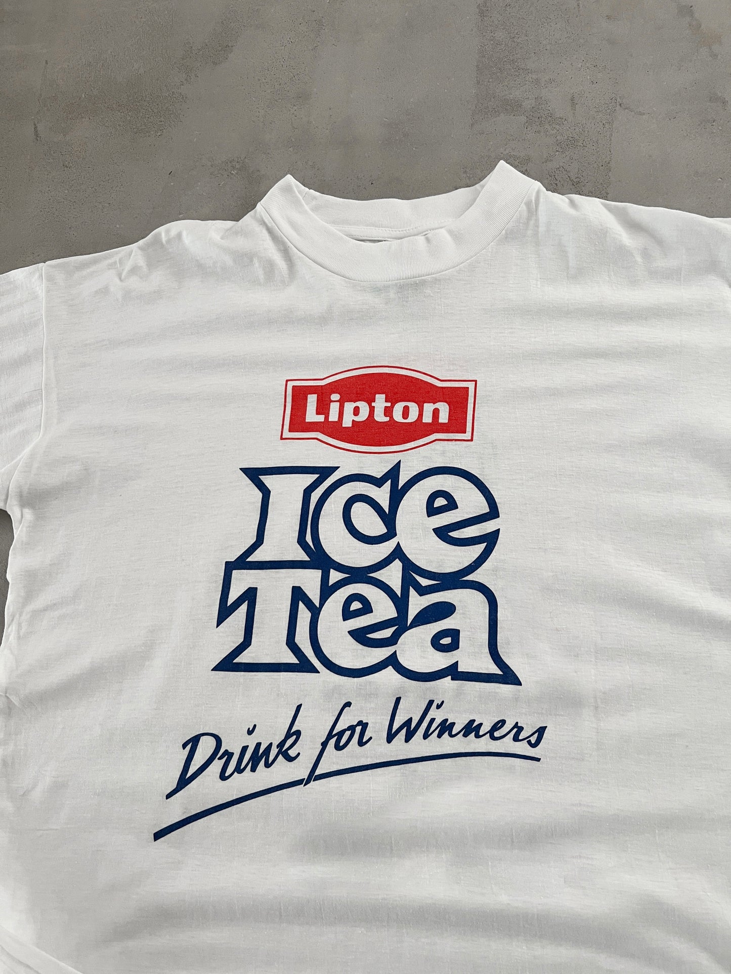 WHITE LIPTON ICE TEA TEE - 2000S - L/XL