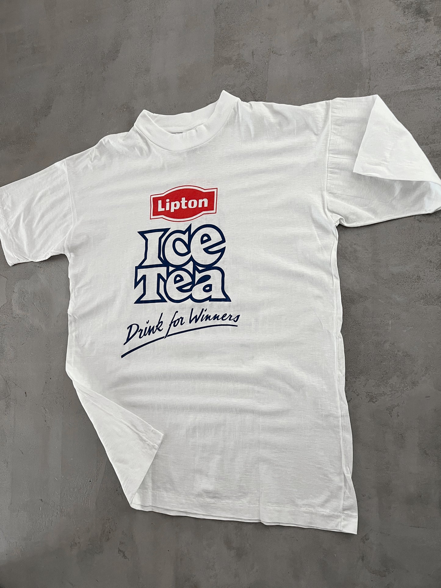 WHITE LIPTON ICE TEA TEE - 2000S - L/XL
