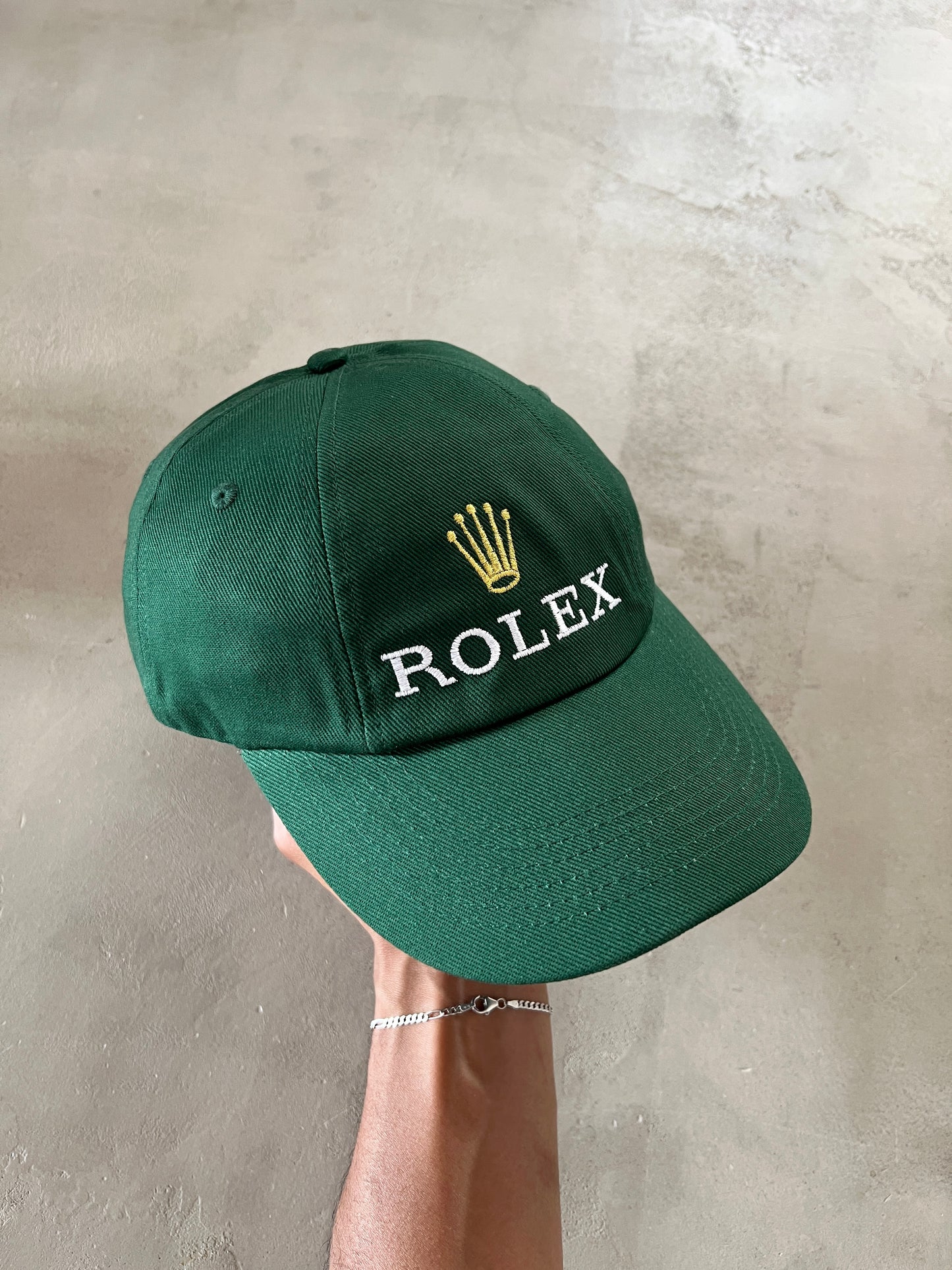 GREEN/GOLD ROLEX CAP - 2000S