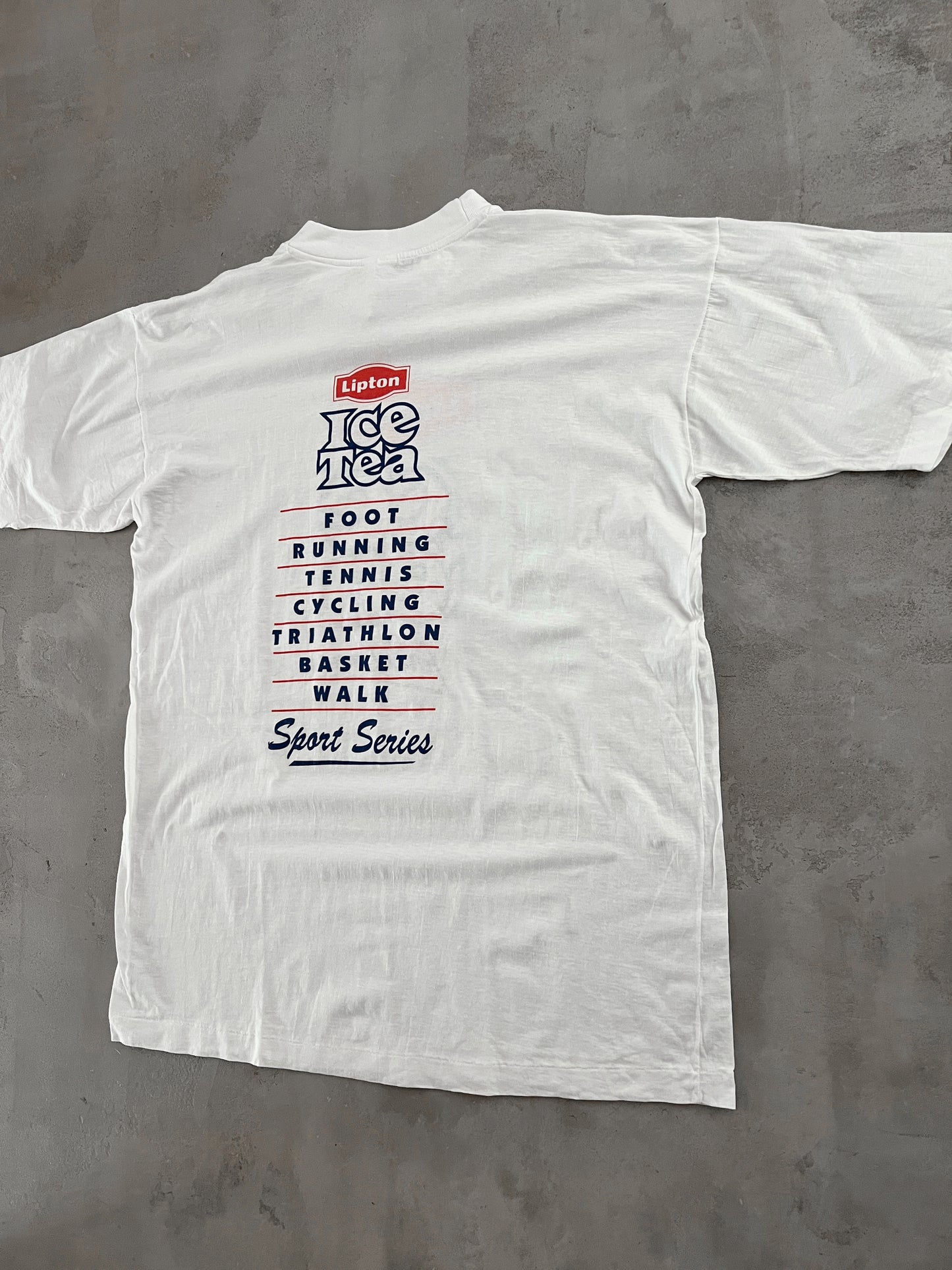 WHITE LIPTON ICE TEA TEE - 2000S - L/XL