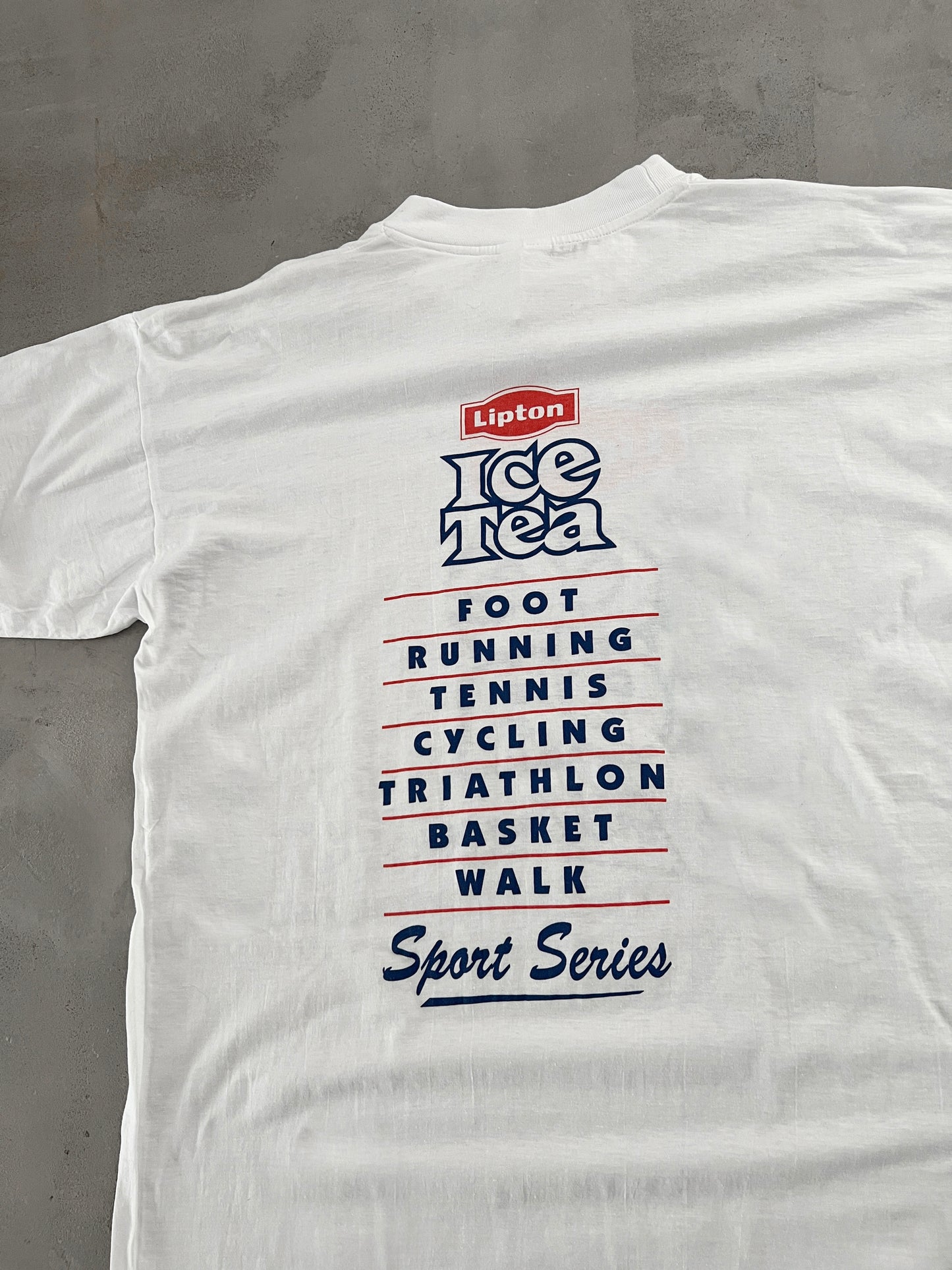 WHITE LIPTON ICE TEA TEE - 2000S - L/XL