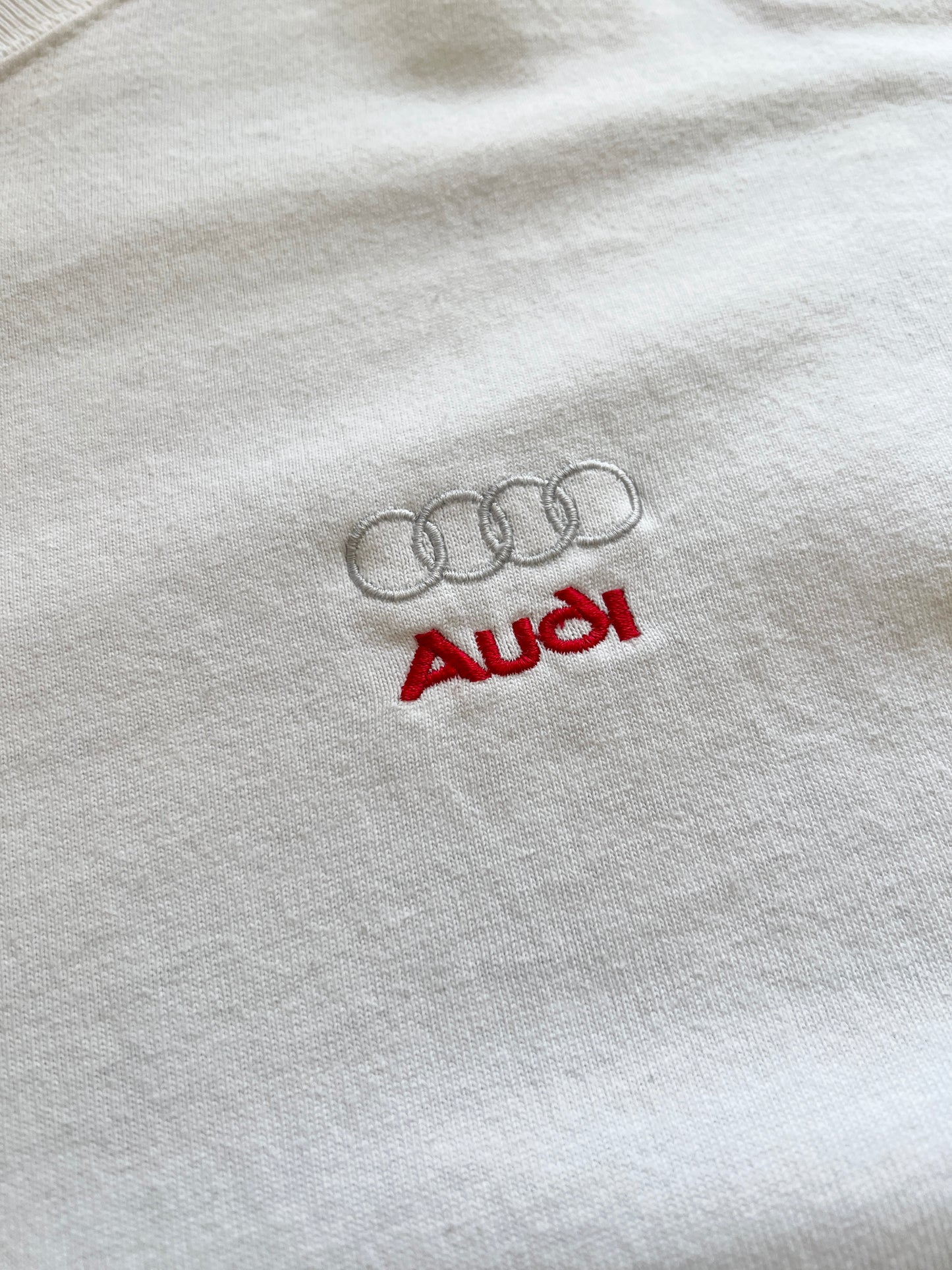 WHITE AUDI LONGSLEEVE - 2000S - L/XL