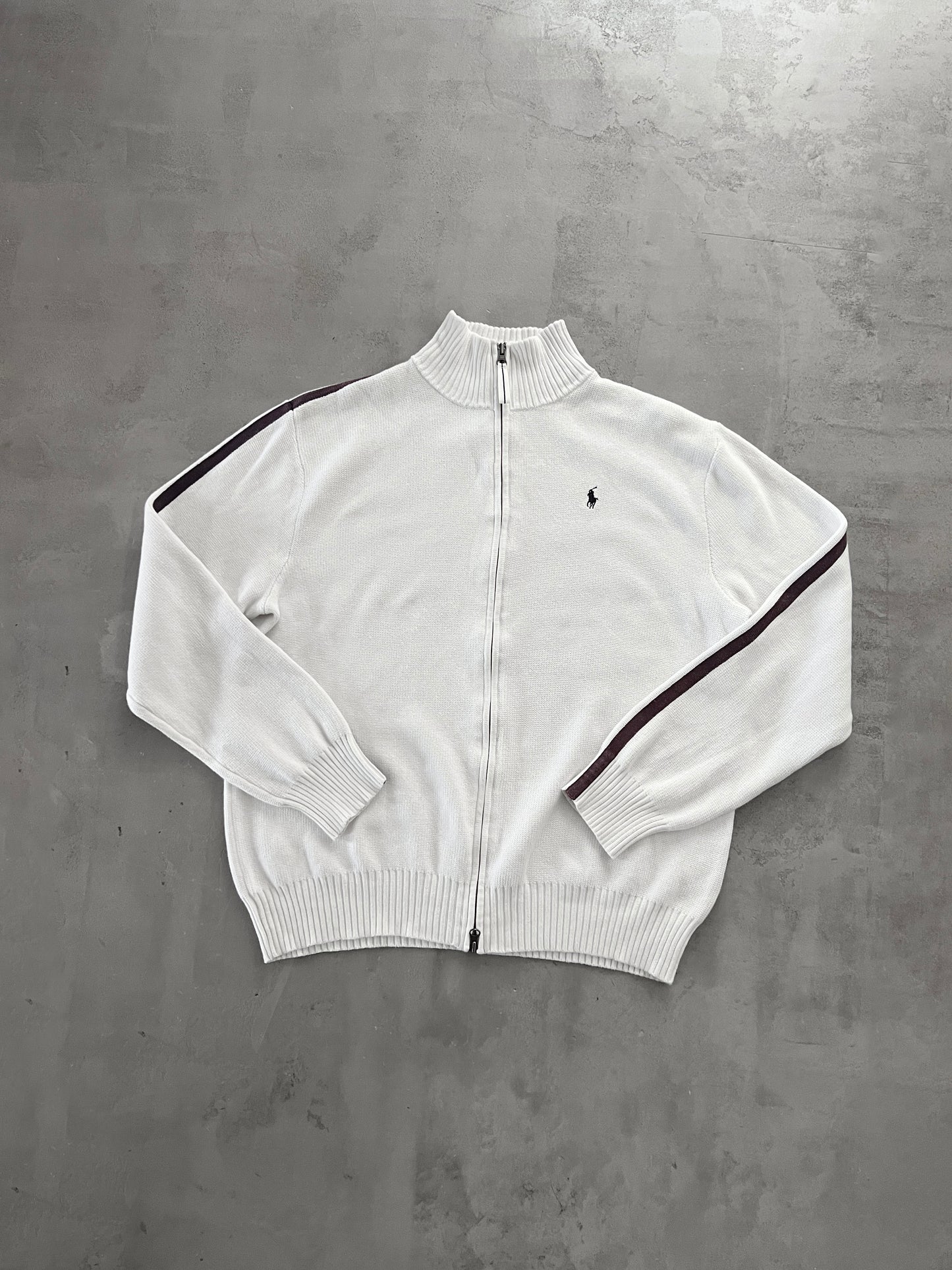 CREME RALPH LAUREN KNIT JACKET - 2000S - L
