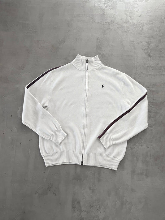 CREME RALPH LAUREN KNIT JACKET - 2000S - L