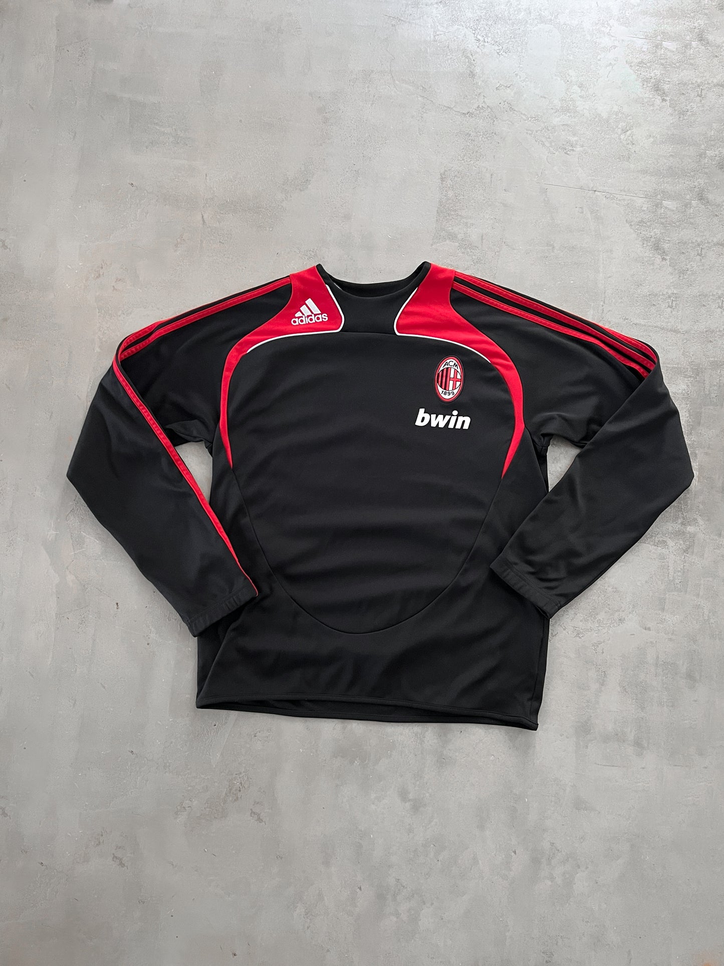 BLACK AC MILAN SWEATER - 2000S - L/M