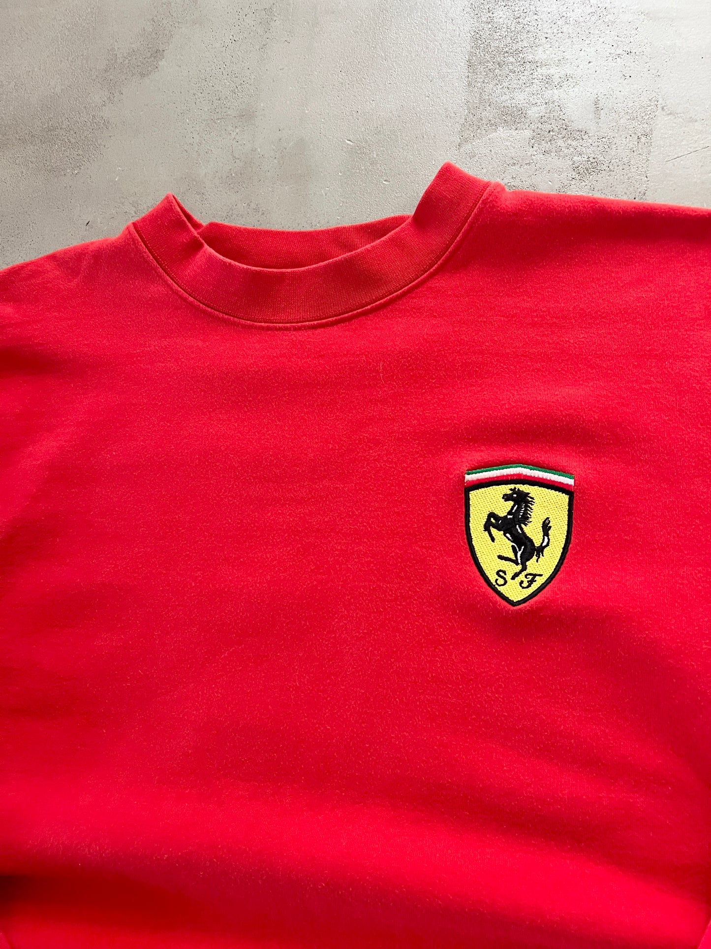 RED FERRARI SWEATER - 1996 - L/M