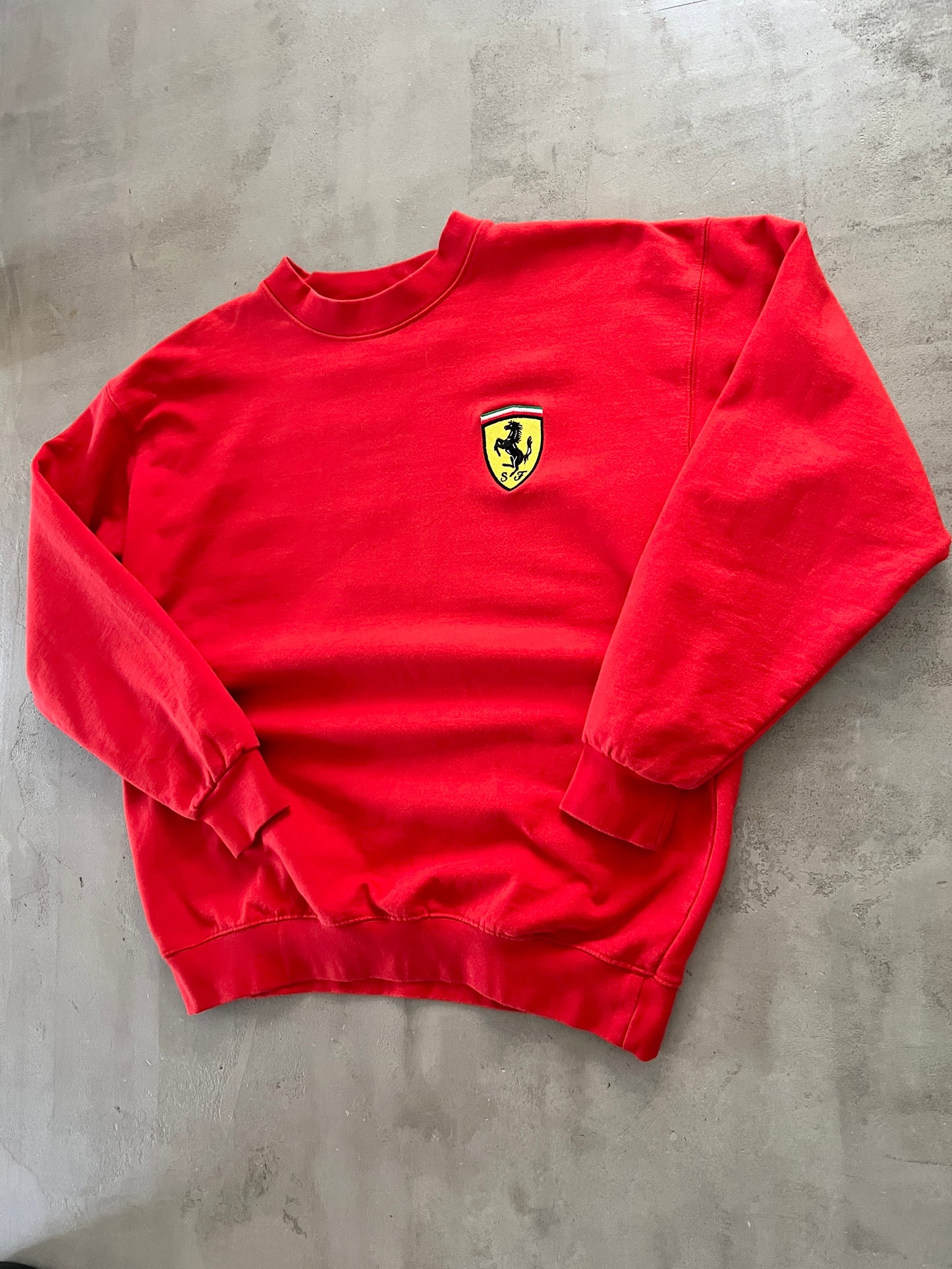 RED FERRARI SWEATER - 1996 - L/M