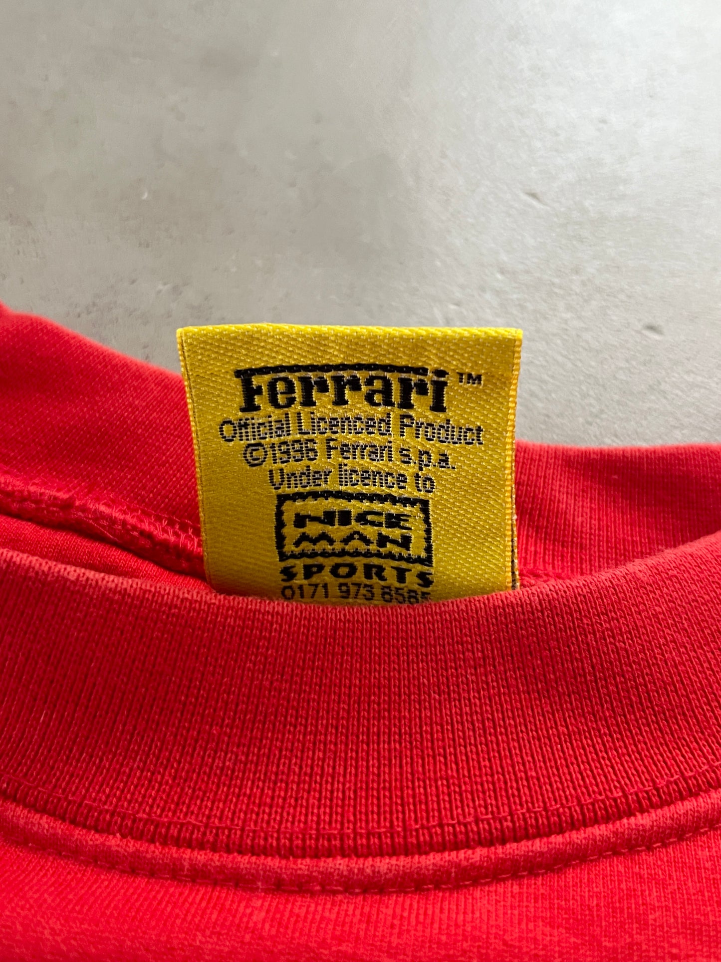 RED FERRARI SWEATER - 1996 - L/M