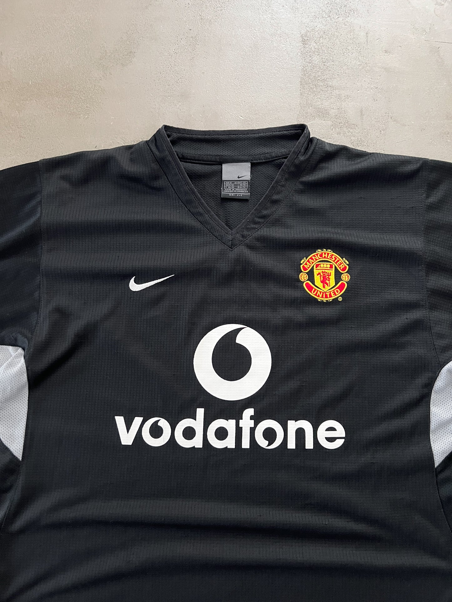 BLACK MANCHESTER UNITED NIKE JERSEY - 2003/04 - L/XL
