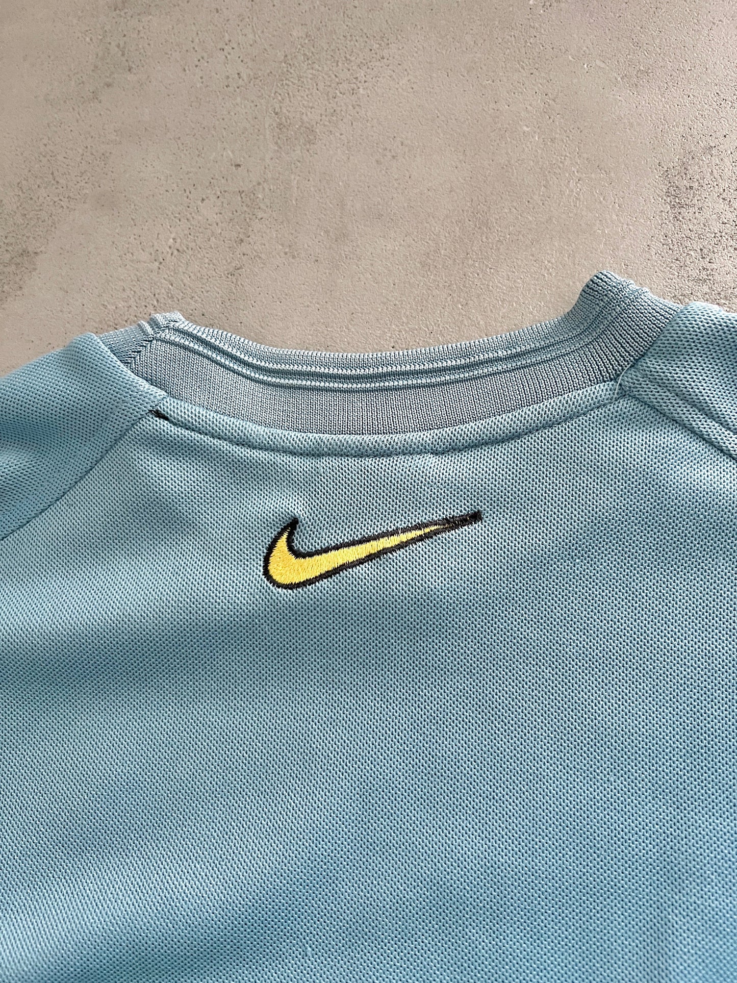 BABY BLUE INTER MILAN NIKE SWEATER - 2000S - L
