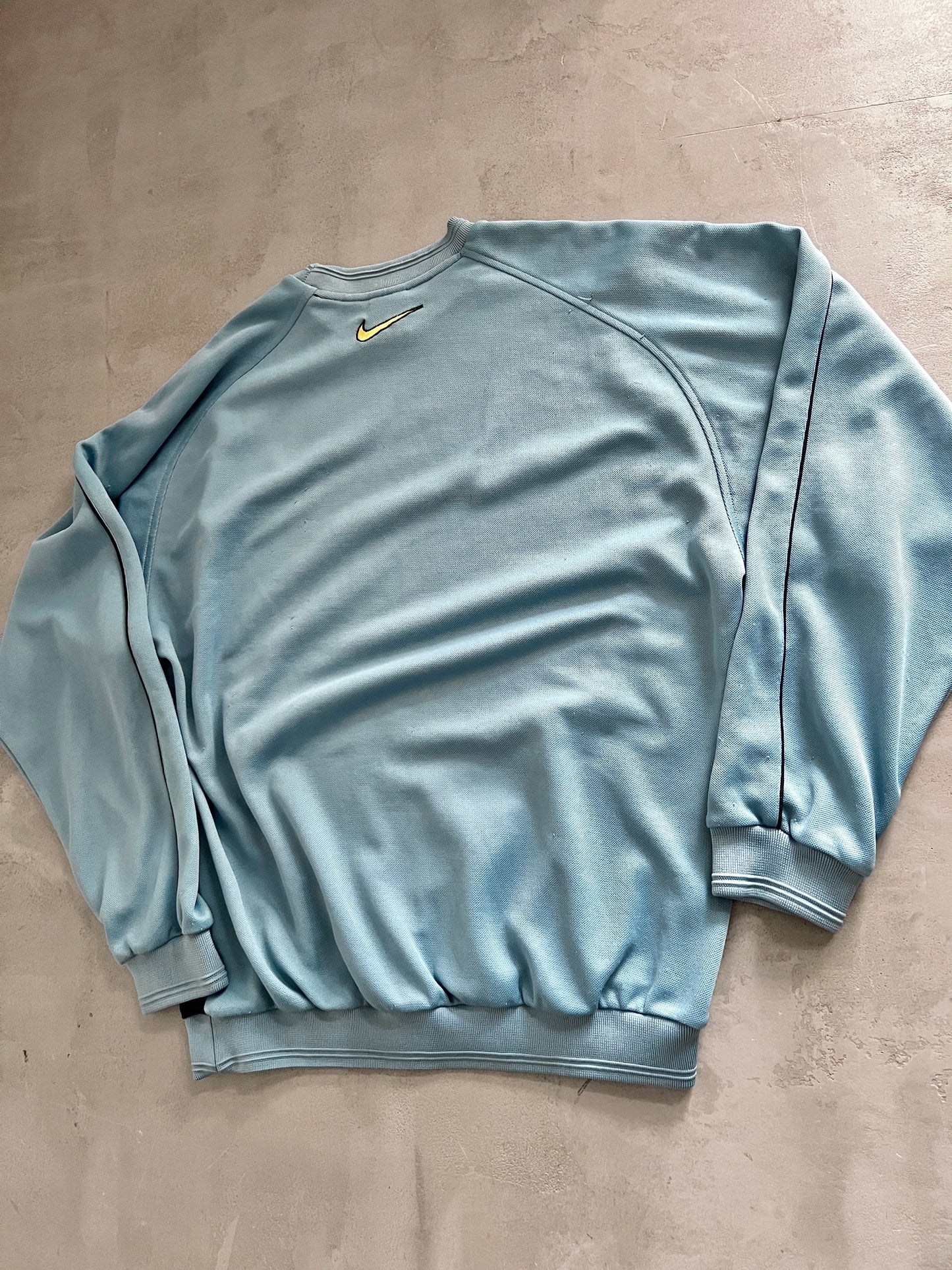 BABY BLUE INTER MILAN NIKE SWEATER - 2000S - L