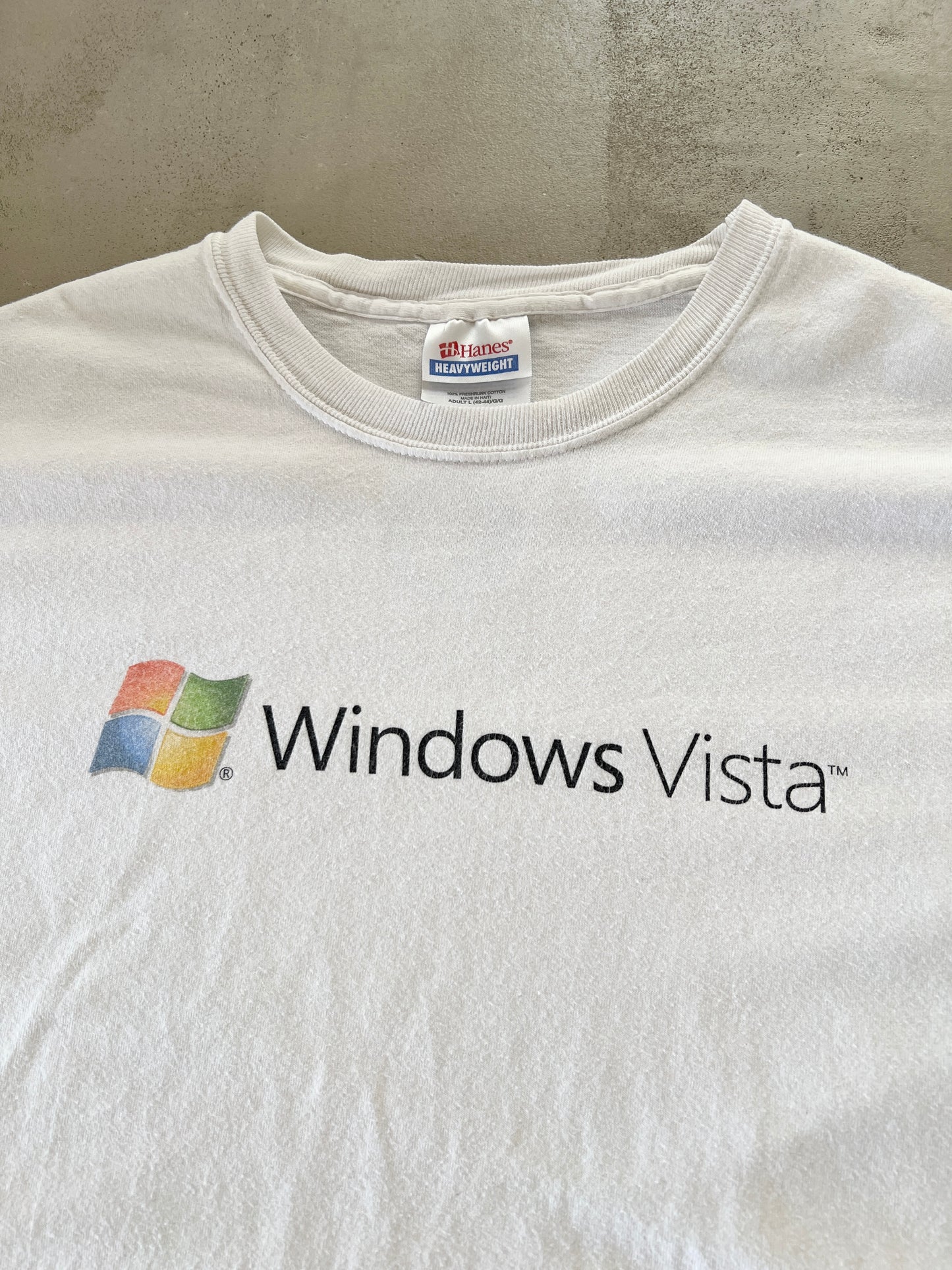 WHITE WINDOWS VISTA TEE - 2006 - L