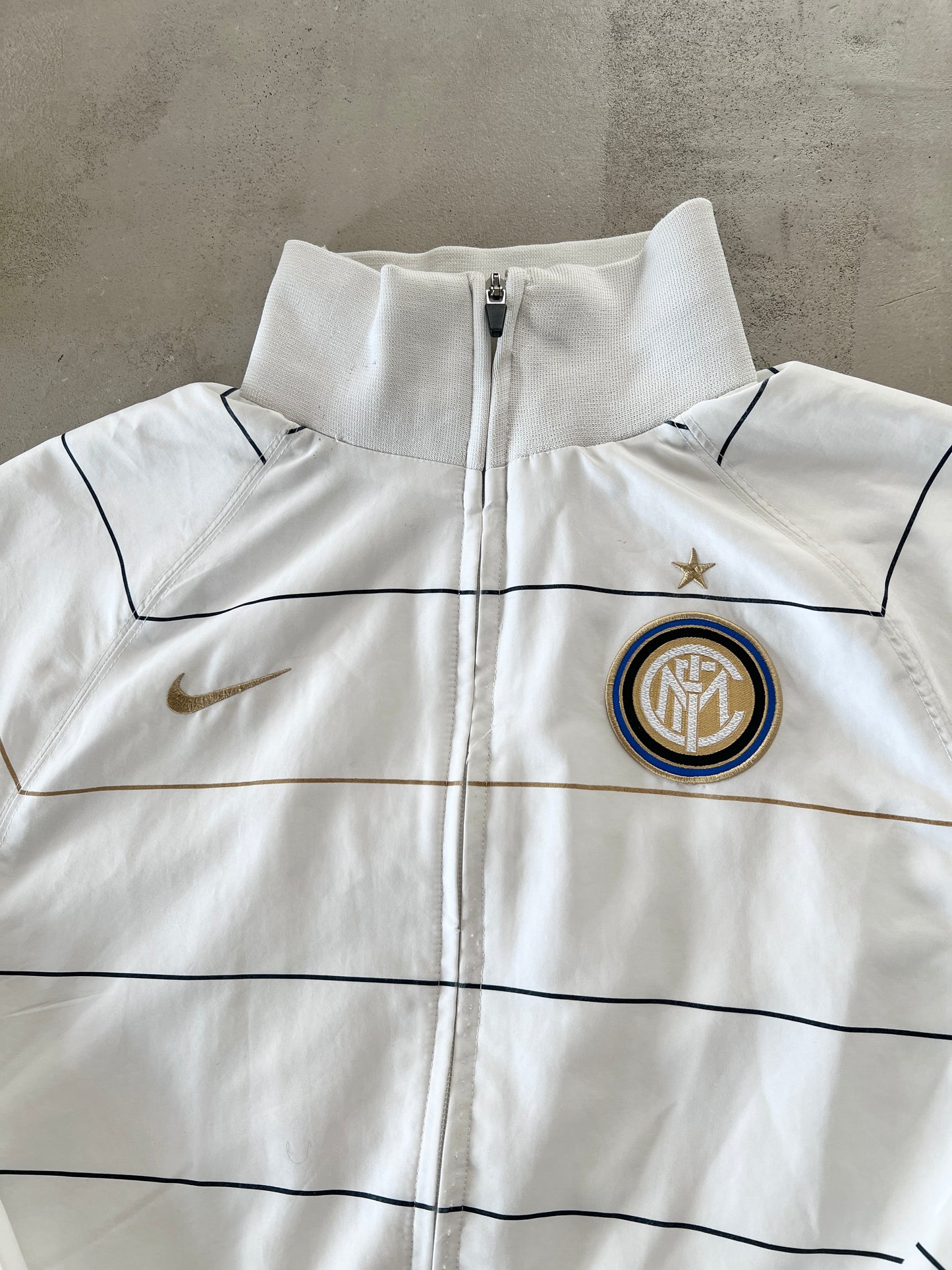 NAVY/WHITE INTER MILAN NIKE TRACKSUIT - 2000S - M