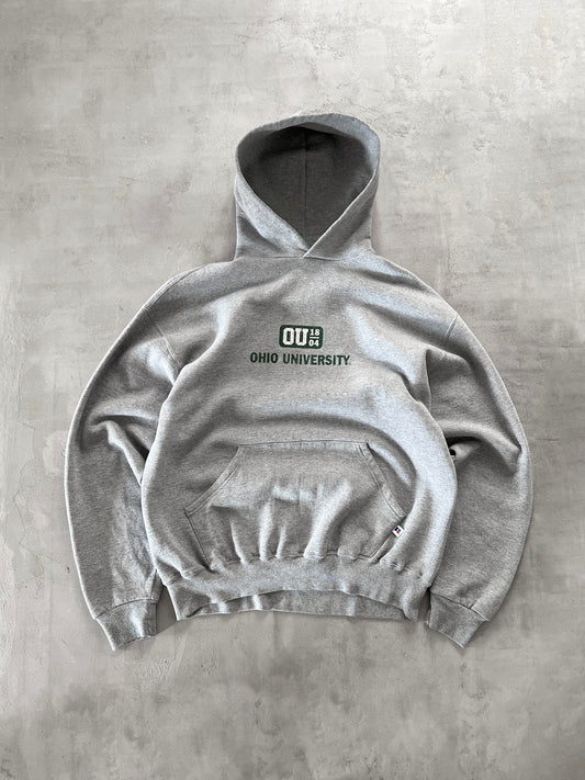 GREY RUSSELL OHIO HOODIE - 1990S - L