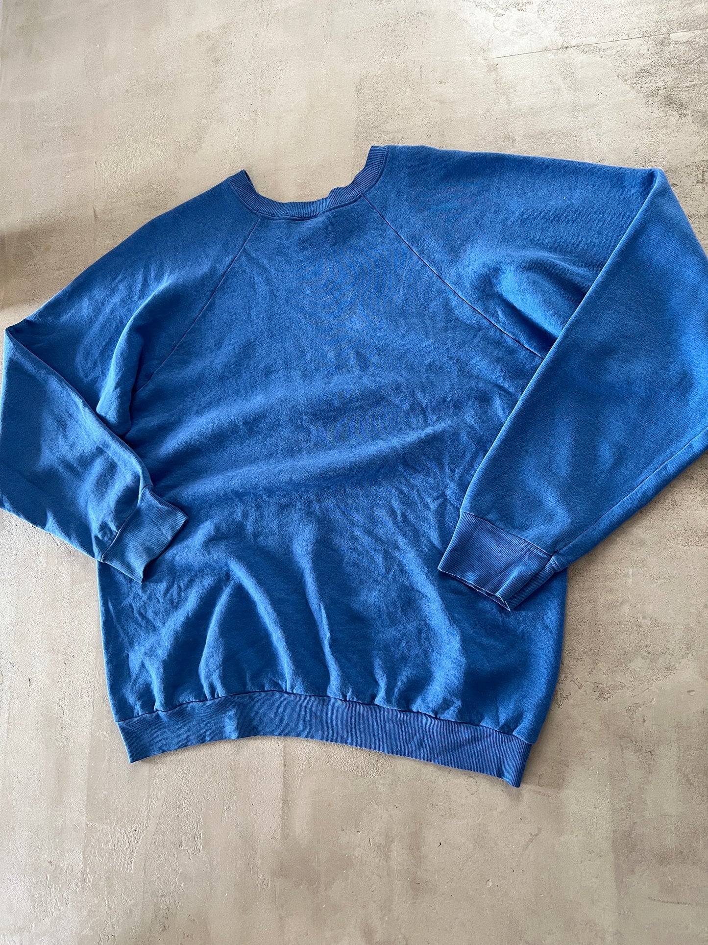 BLUE PORSCHE SWEATER - 1990S - L