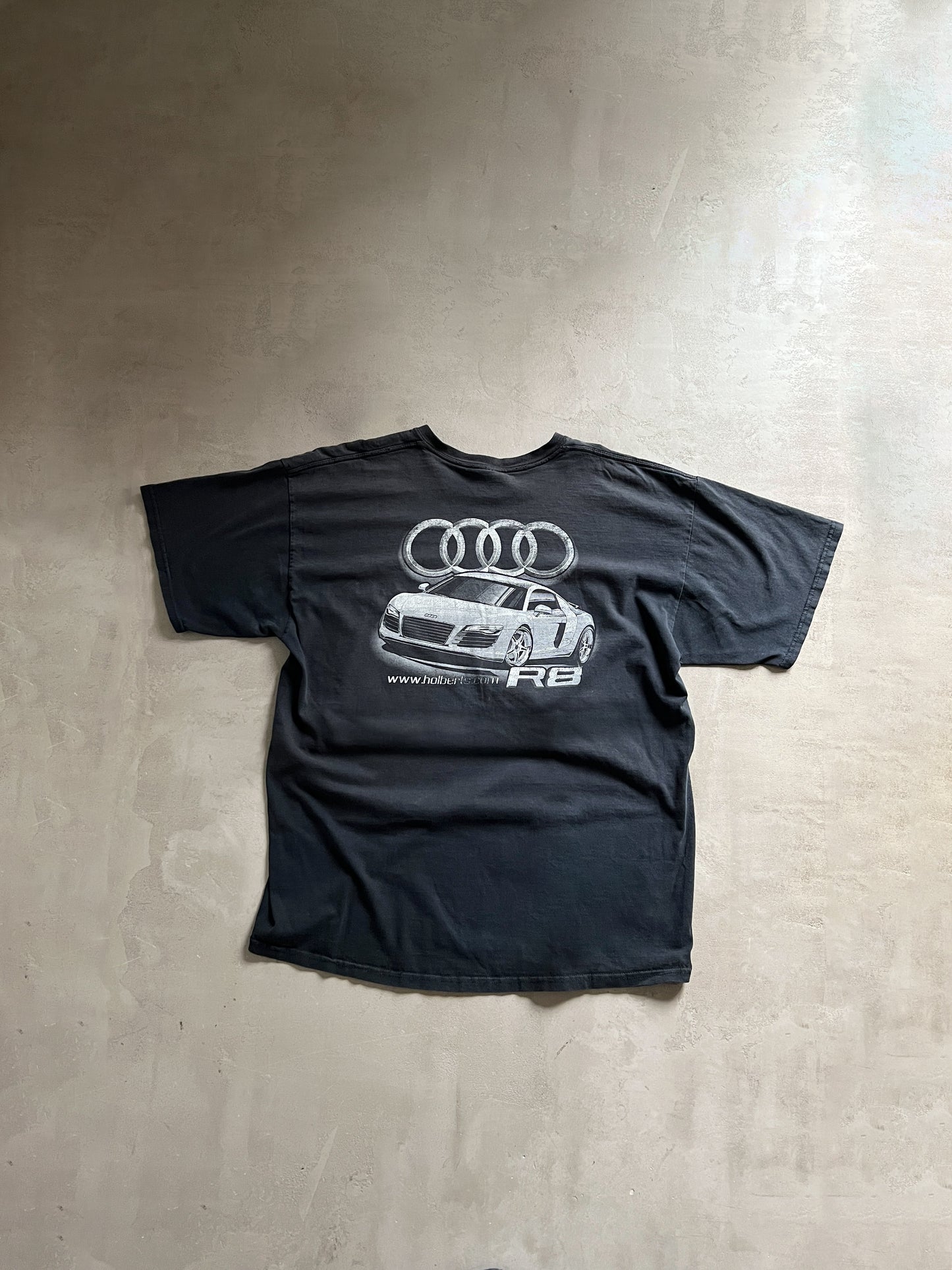 FADED BLACK AUDI R8 TEE - 2000S - L