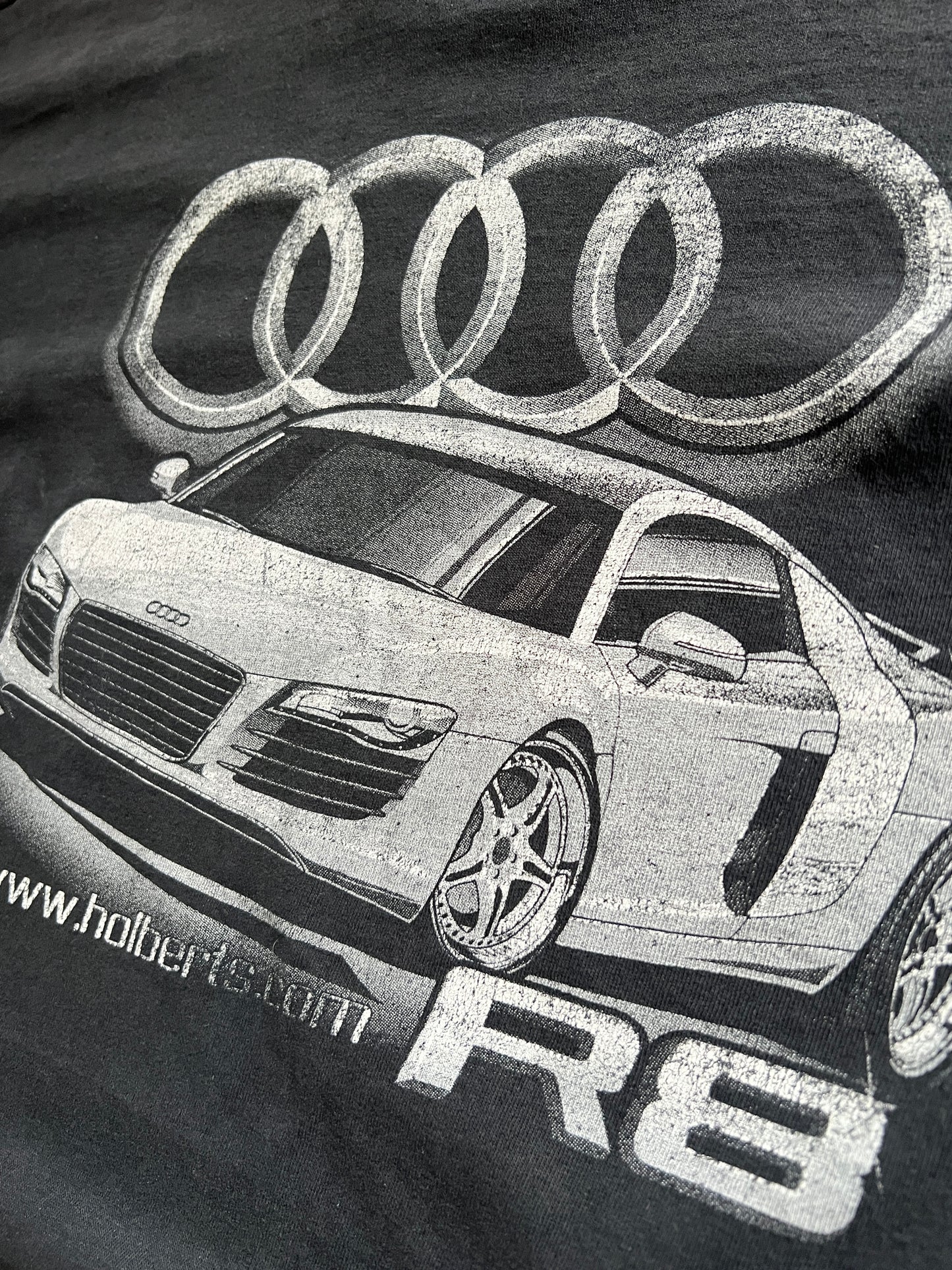 FADED BLACK AUDI R8 TEE - 2000S - L