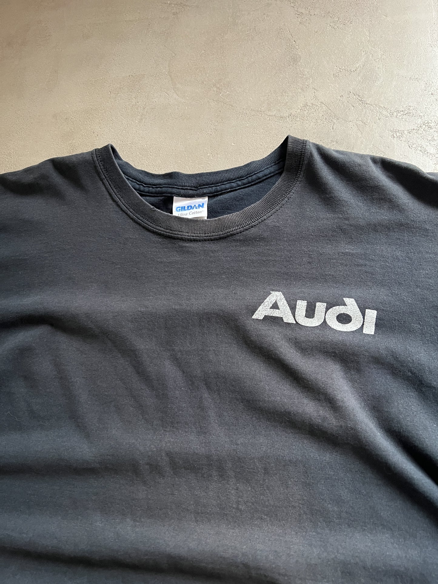 FADED BLACK AUDI R8 TEE - 2000S - L