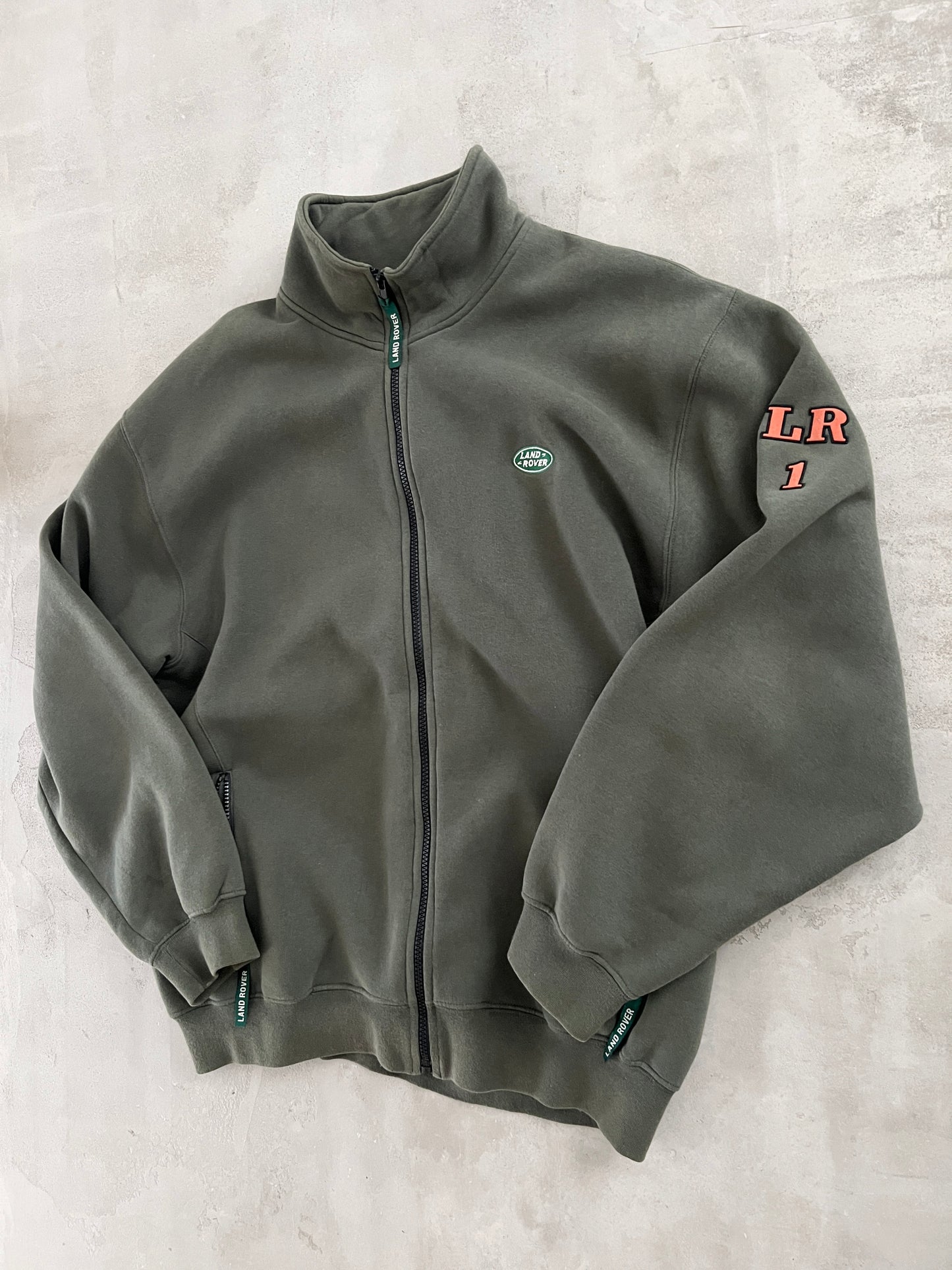 OLIVE LAND ROVER JACKET - 1990S - XL/L