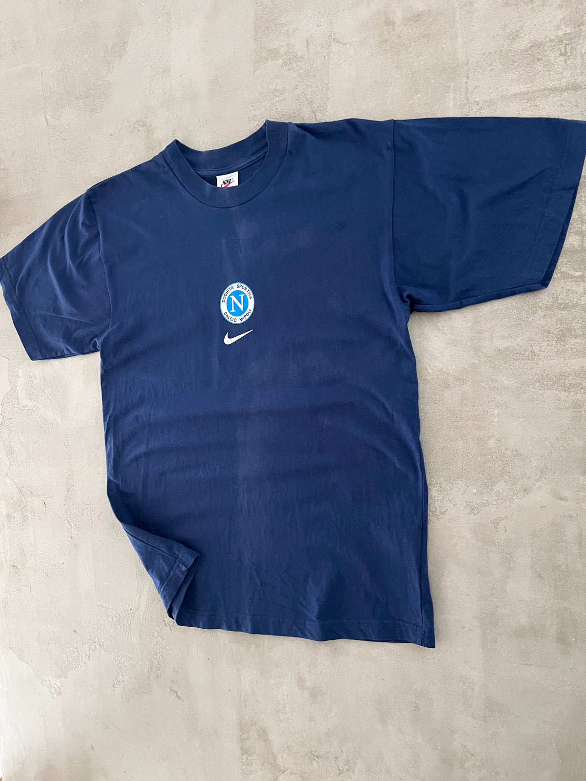 NAVY SSC NAPOLI NIKE TEE - 2000S - M