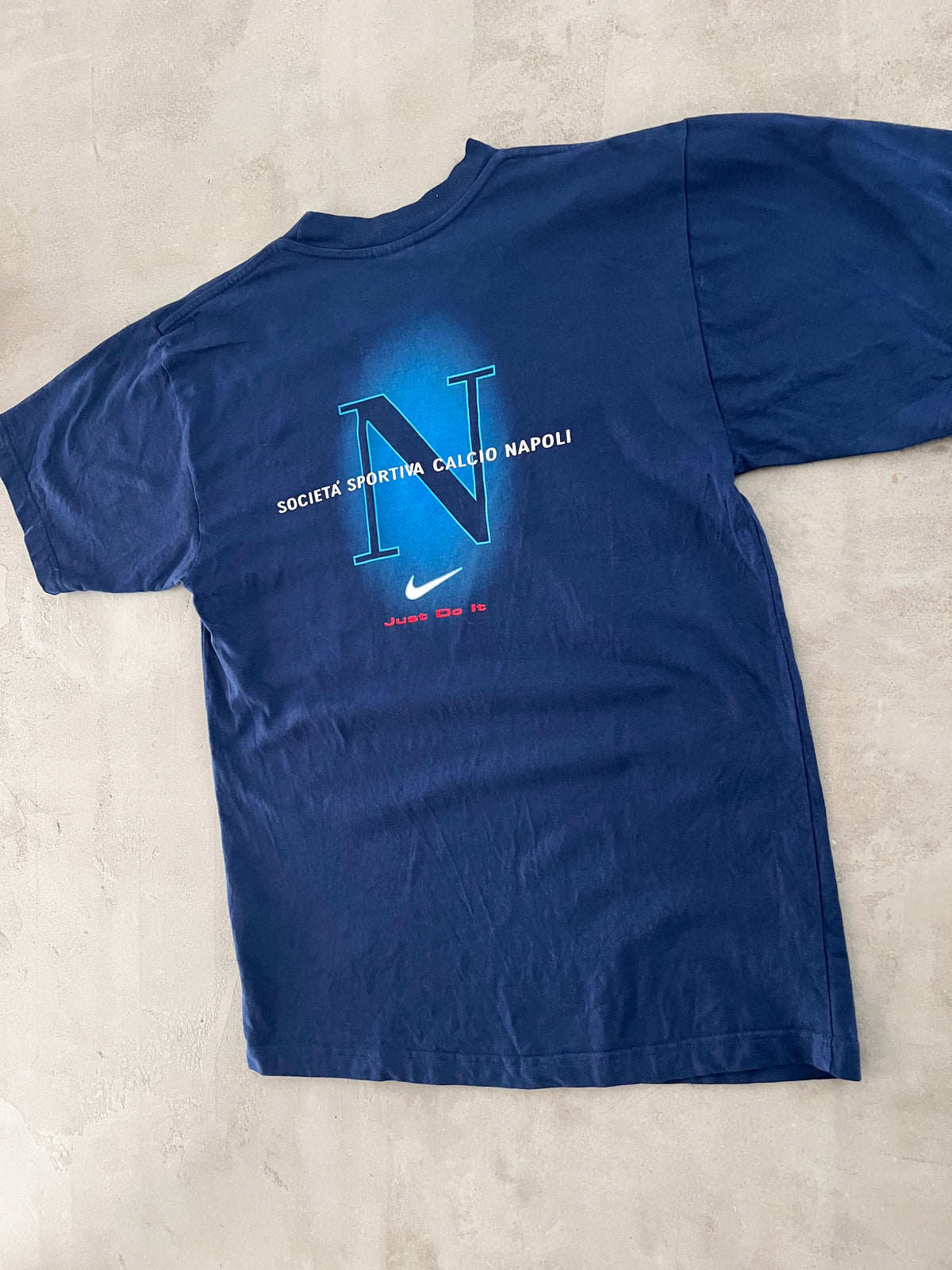 NAVY SSC NAPOLI NIKE TEE - 2000S - M