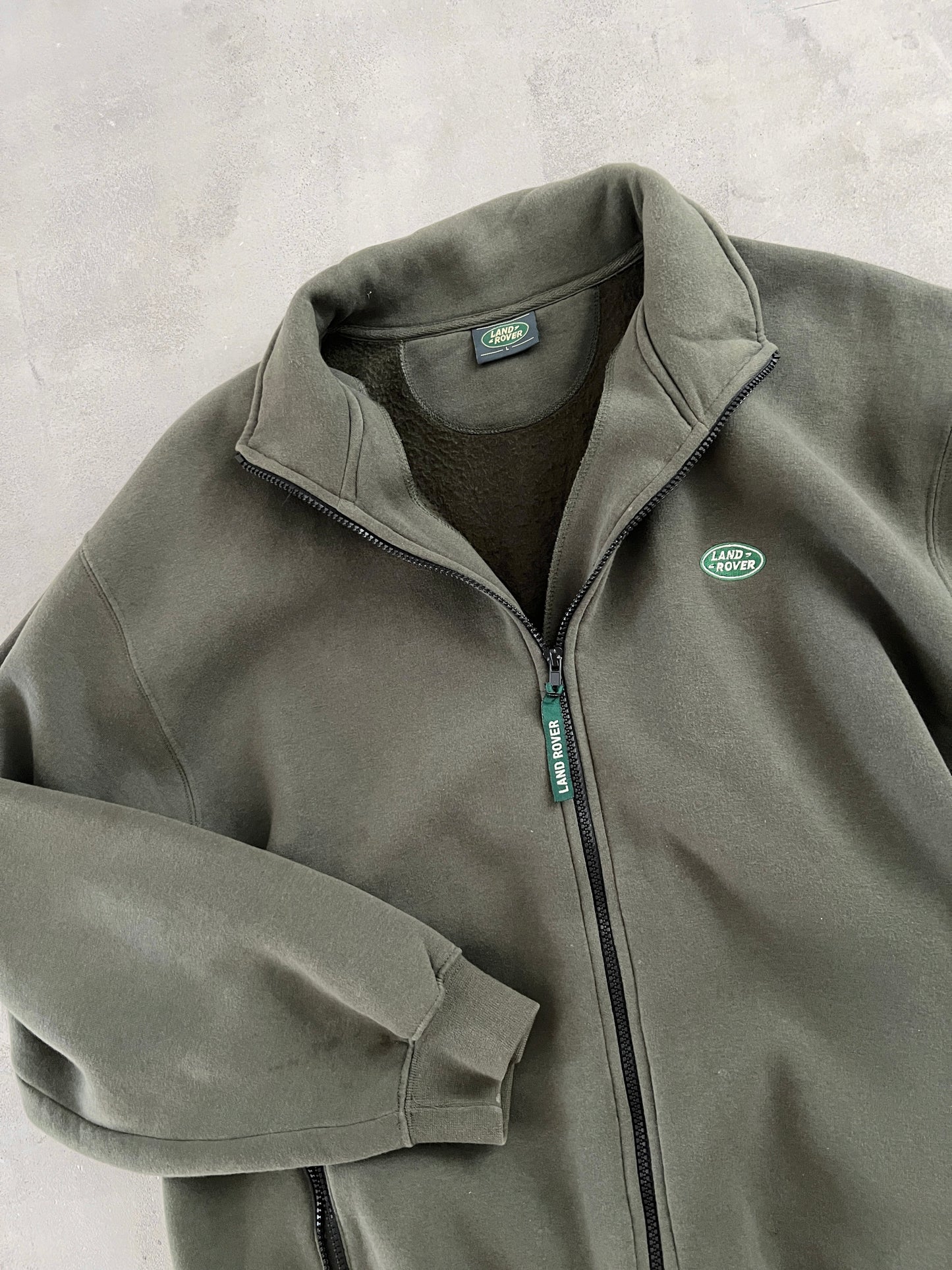 OLIVE LAND ROVER JACKET - 1990S - XL/L