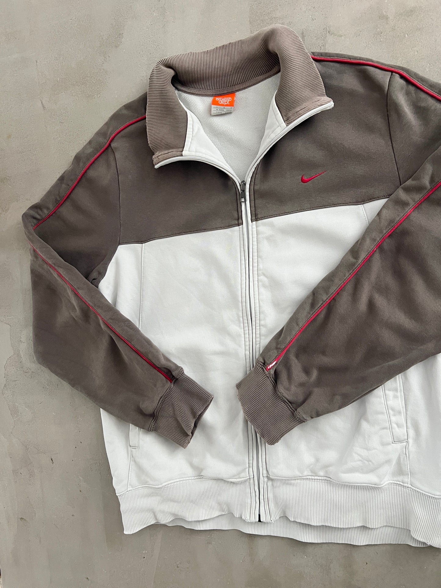 MOCHA NIKE TRACK JACKET - 2000S - L