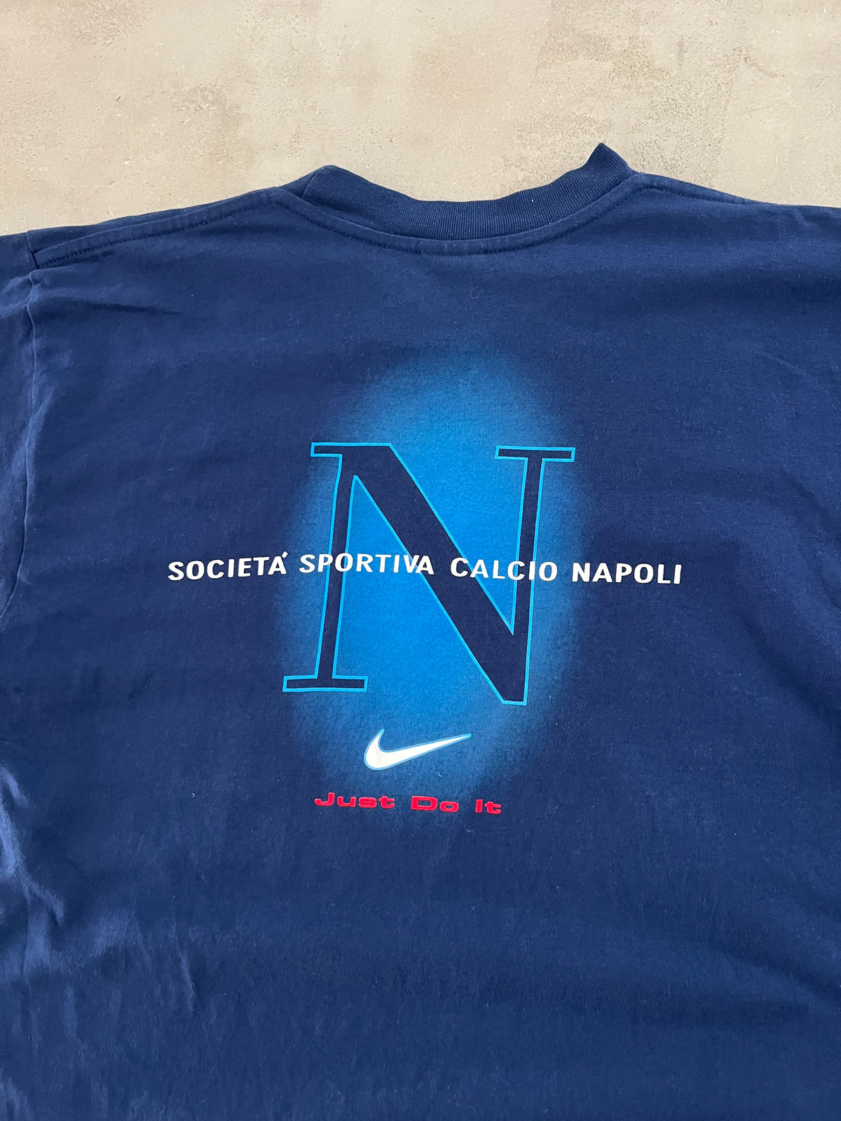 NAVY SSC NAPOLI NIKE TEE - 2000S - M