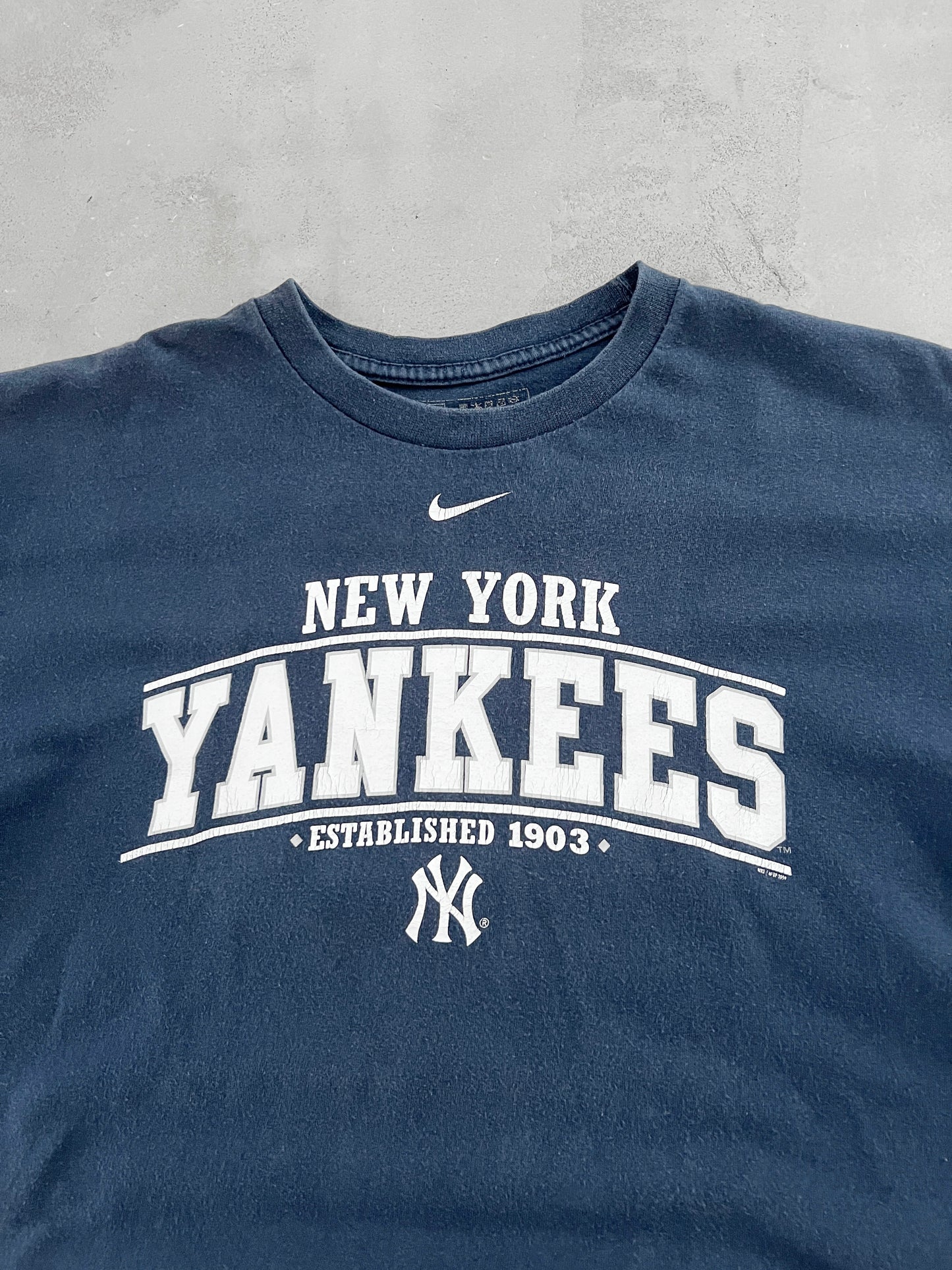 NAVY YANKEES NIKE TEE - 2000S - M