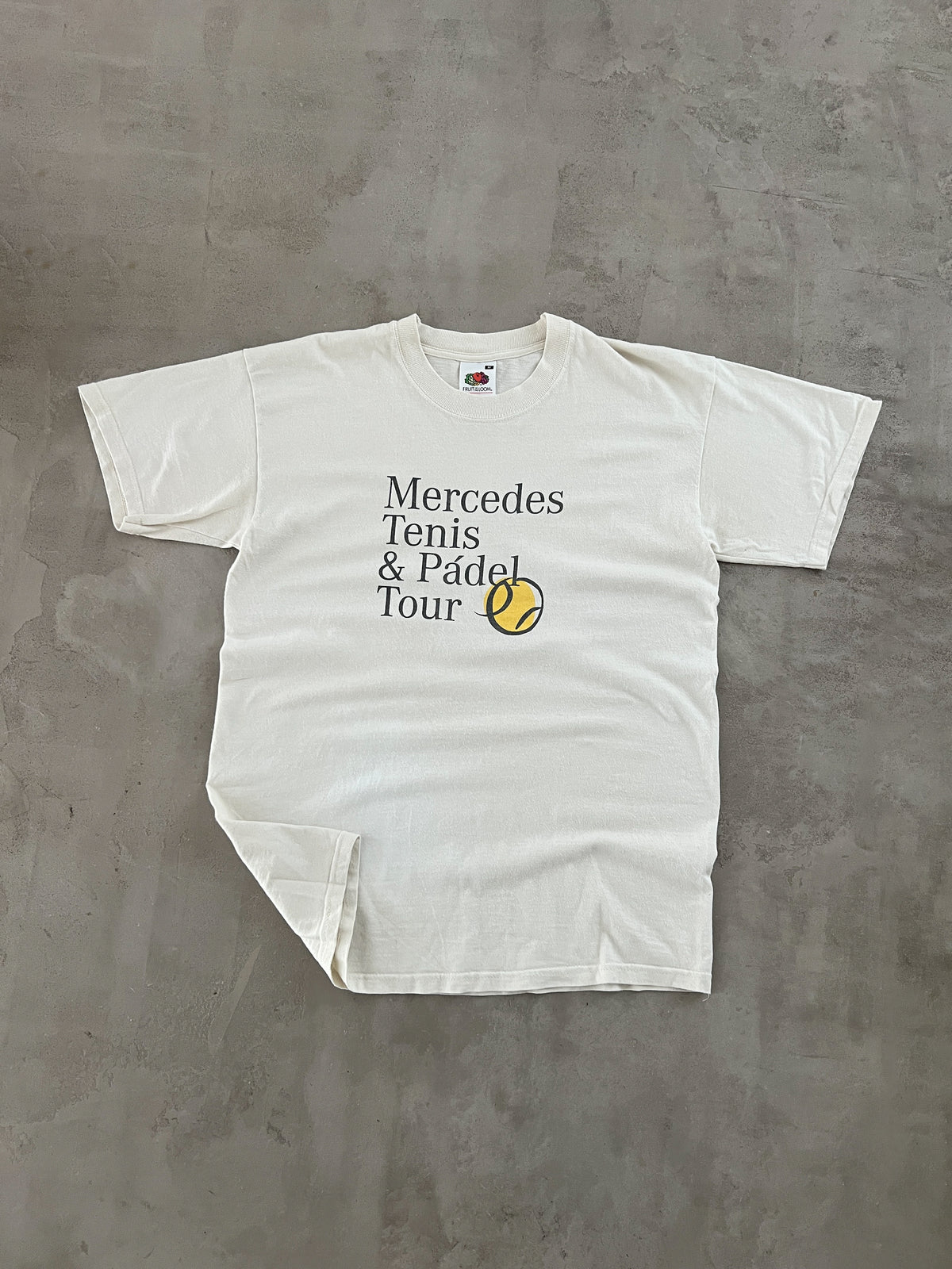 WHITE TENNIS/PADEL MERCEDES TEE - 2000S - M