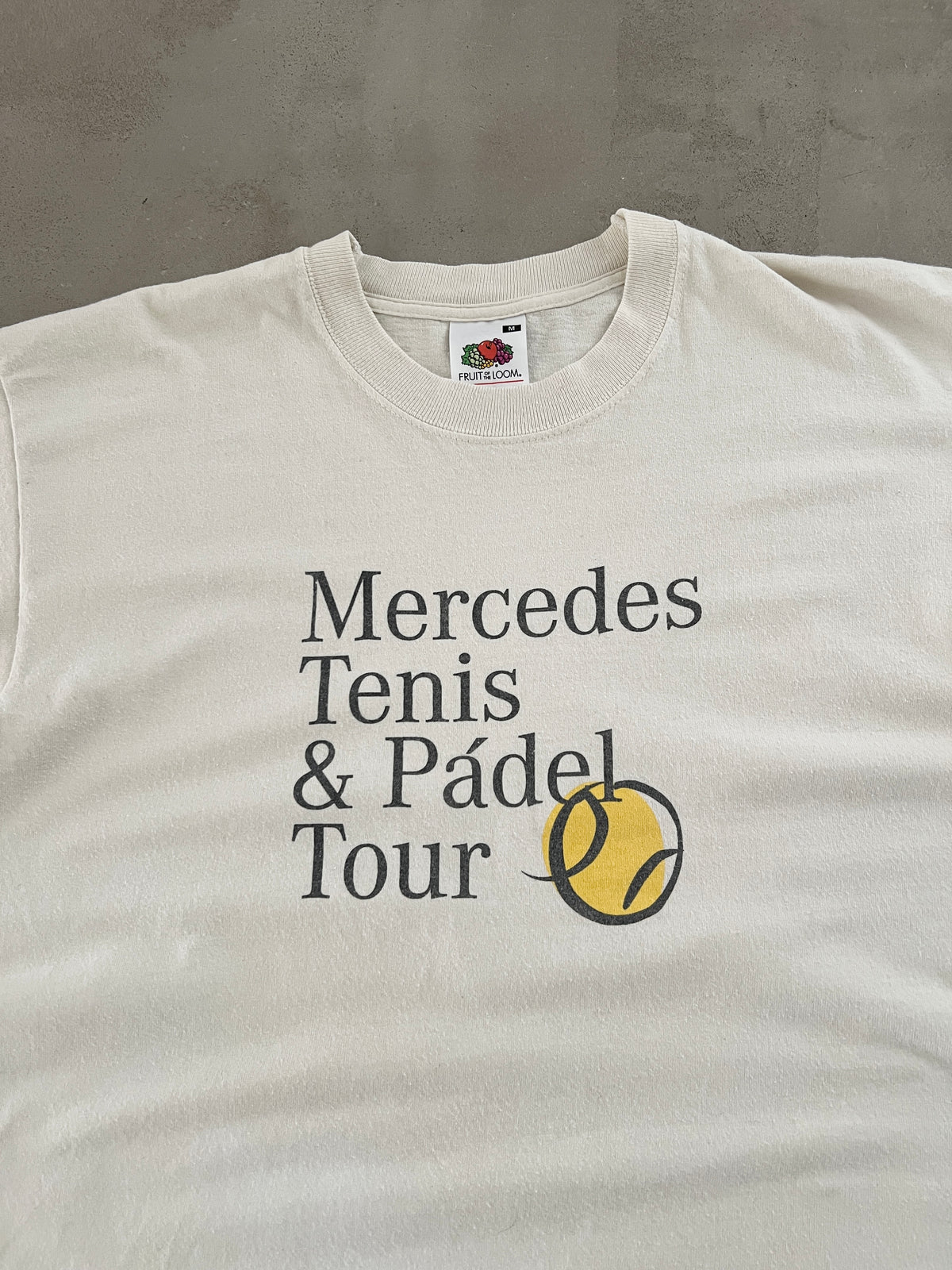 WHITE TENNIS/PADEL MERCEDES TEE - 2000S - M