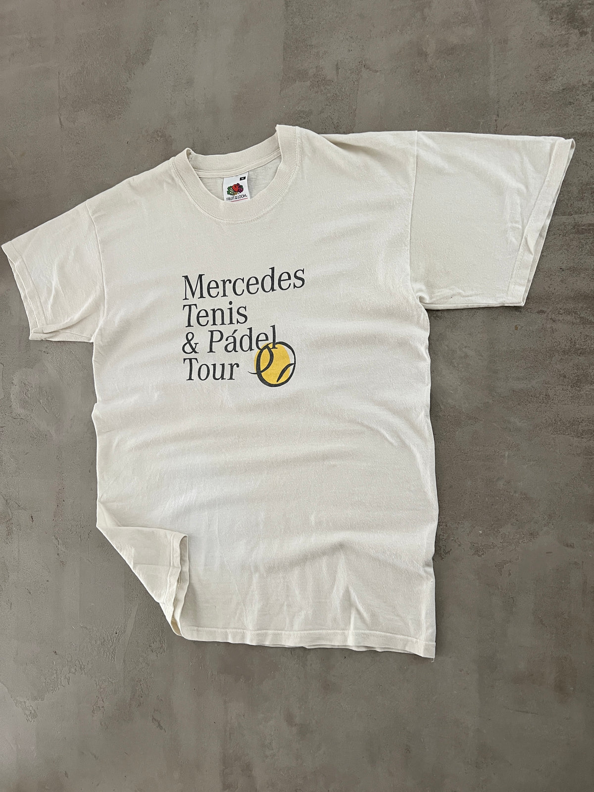 WHITE TENNIS/PADEL MERCEDES TEE - 2000S - M