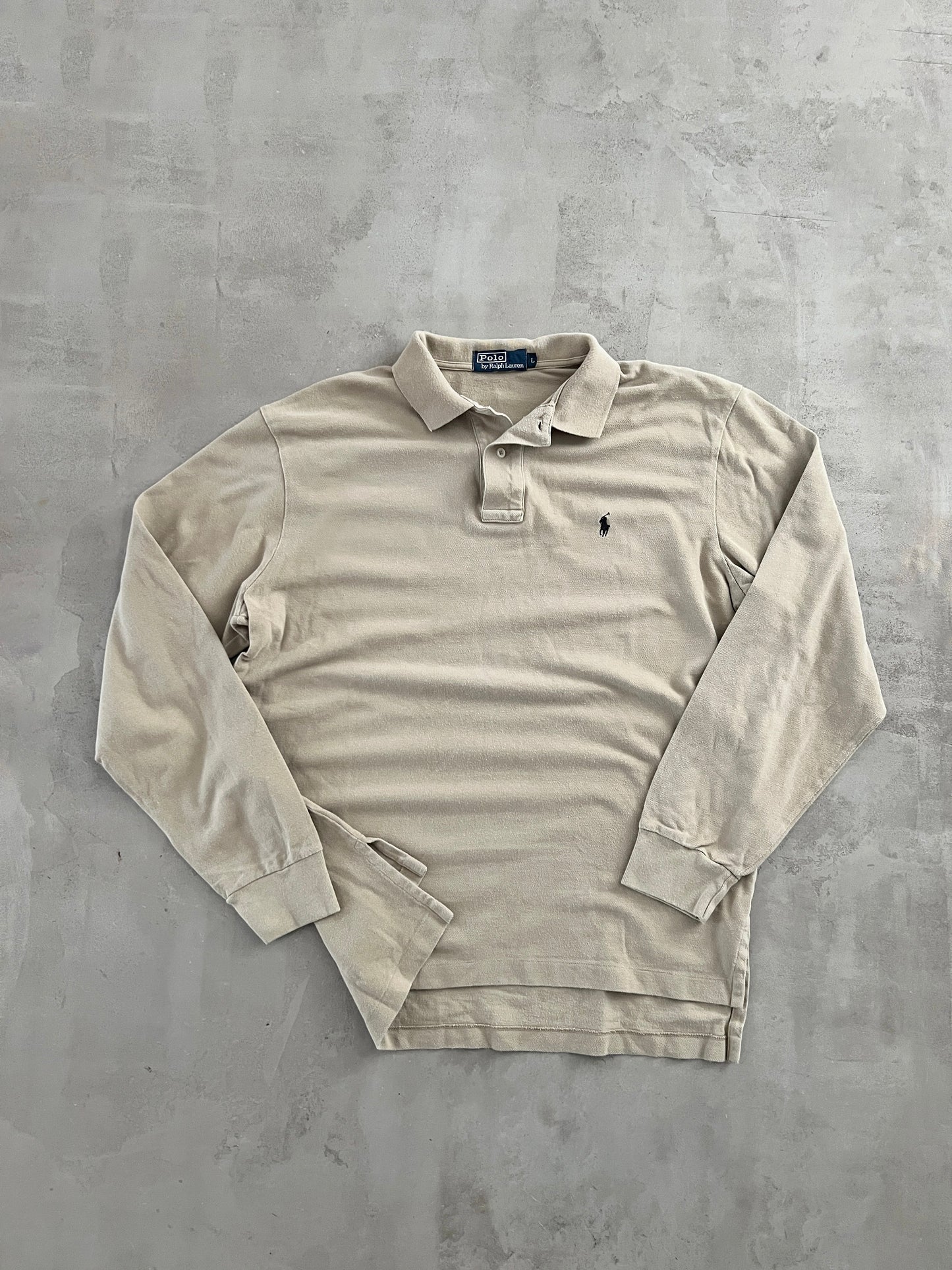CREME RALPH LAUREN LONGSLEEVE - 2000S - L