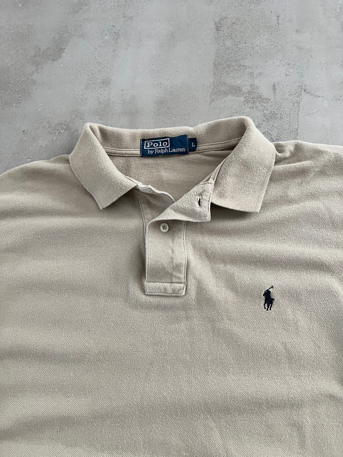 CREME RALPH LAUREN LONGSLEEVE - 2000S - L