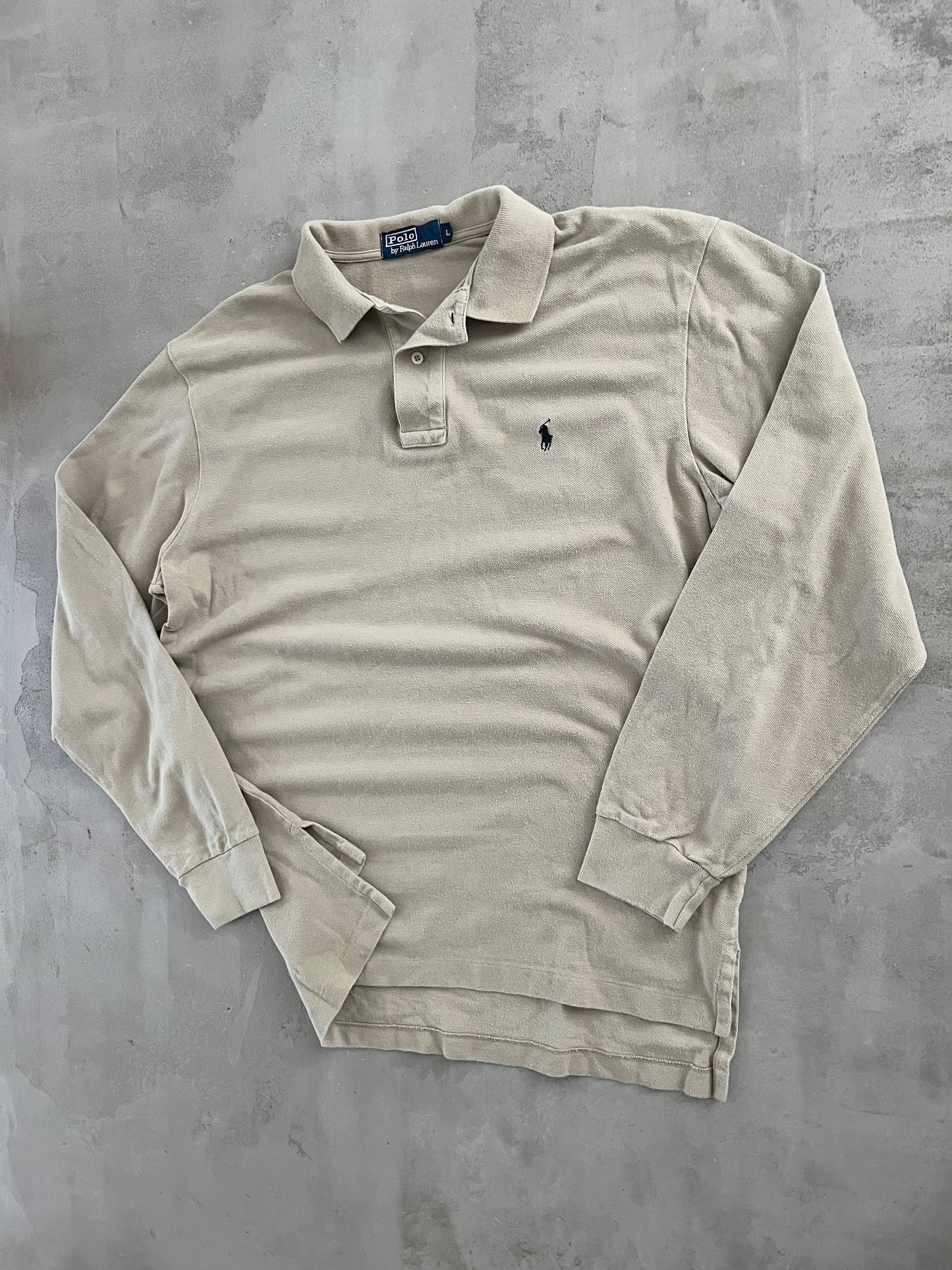 CREME RALPH LAUREN LONGSLEEVE - 2000S - L
