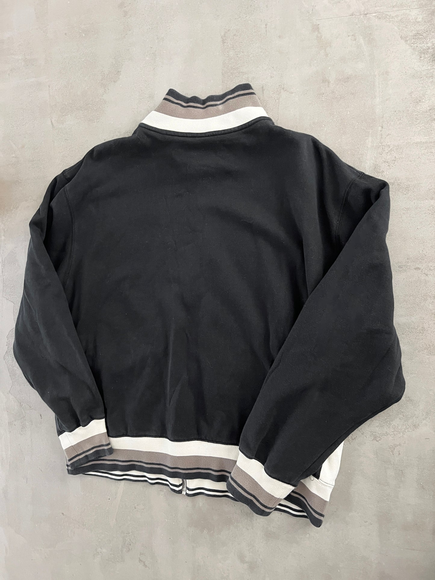 BLACK NIKE TRACK JACKET - 2000S - L/XL