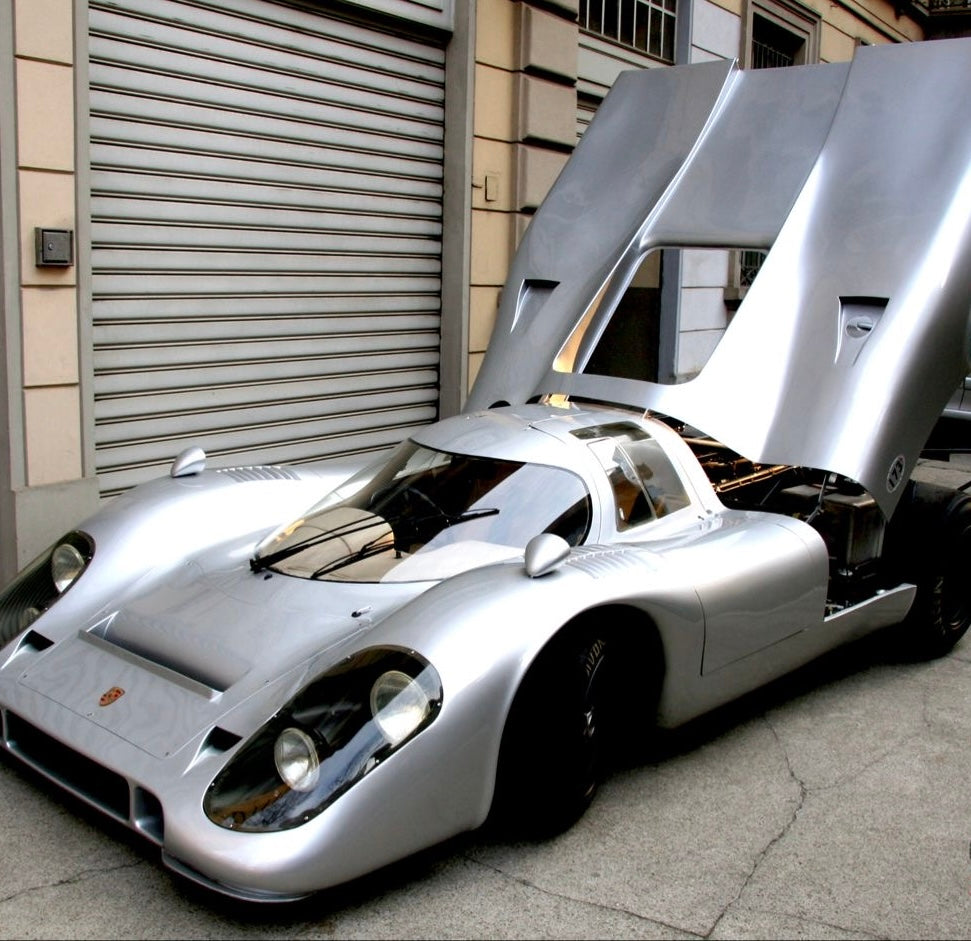 BLACK PORSCHE LE MANS JACKET - 1990S - XL/L