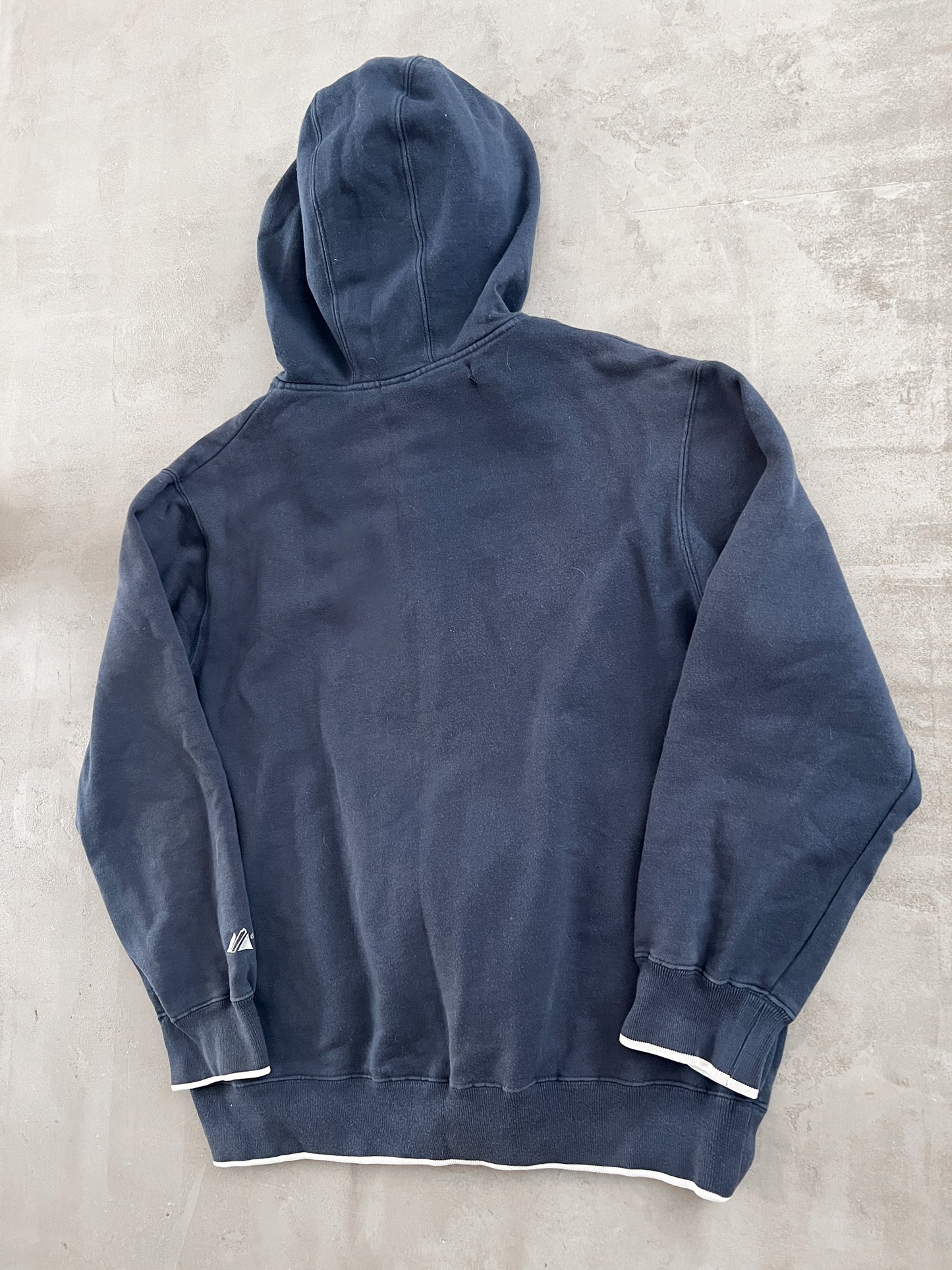 NAVY YANKEES ZIP UP HOODIE - 2000S - M