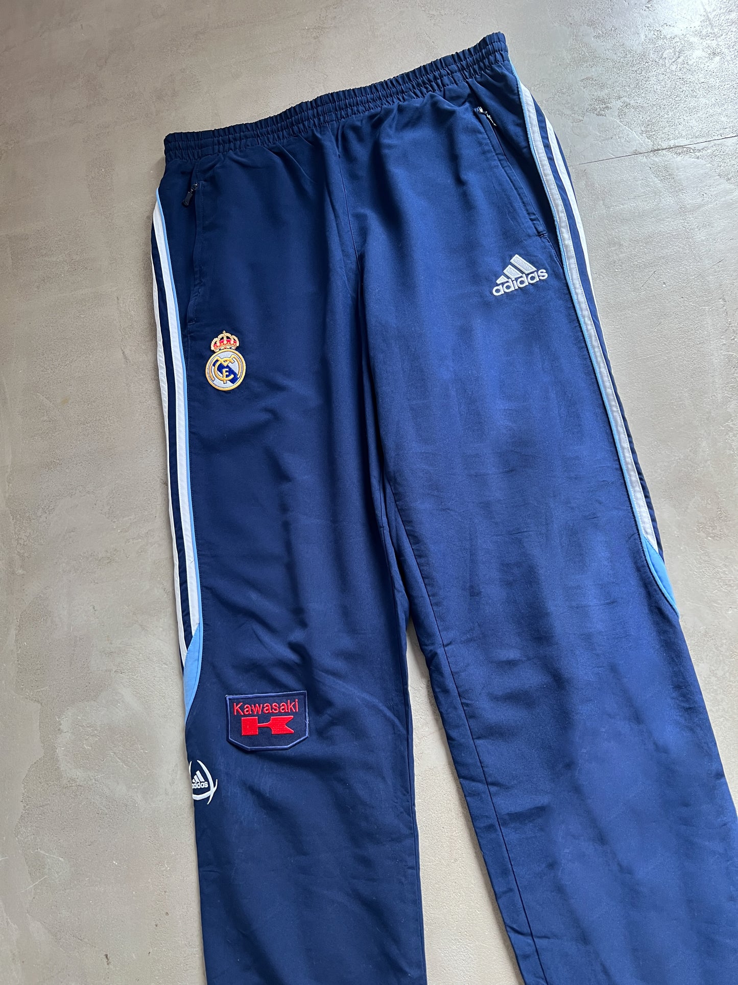 NAVY REAL MADRID TRACK PANTS - L