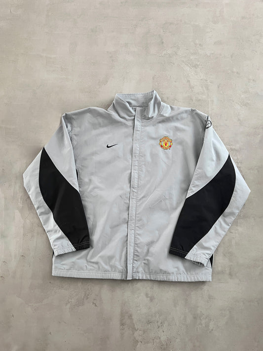 GREY MANCHESTER UNITED NIKE JACKET - 2000S - XXL/XL