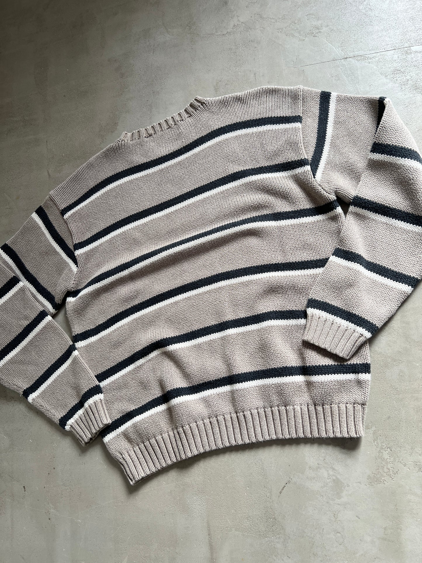 BEIGE RALPH LAUREN KNIT SWEATER - 2000S - M/L
